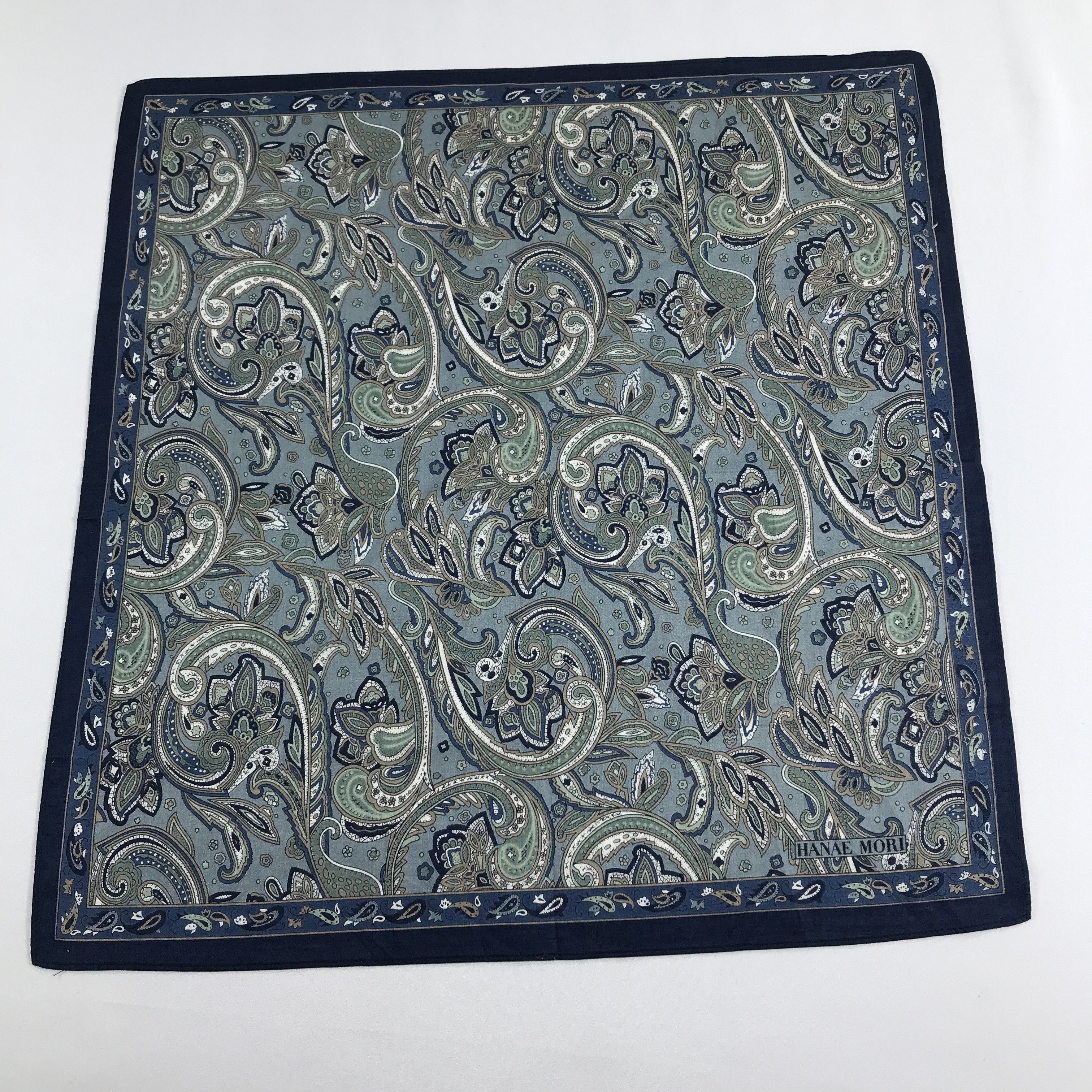Hanae Mori Hanae Mori Paisley Handkerchief Neckerchief Bandana H1146 Size ONE SIZE - 2 Thumbnail