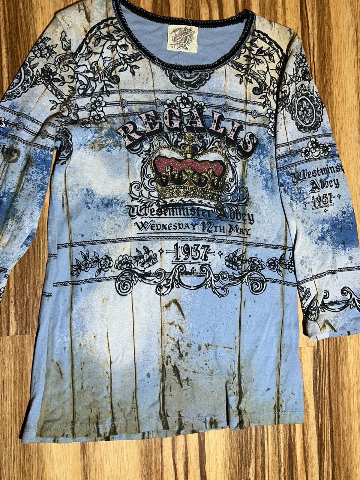 Other Vint Y2K Skinnie Minnie 3/4 Sleeve Shirt Size L / US 10 / IT 46 - 4 Thumbnail