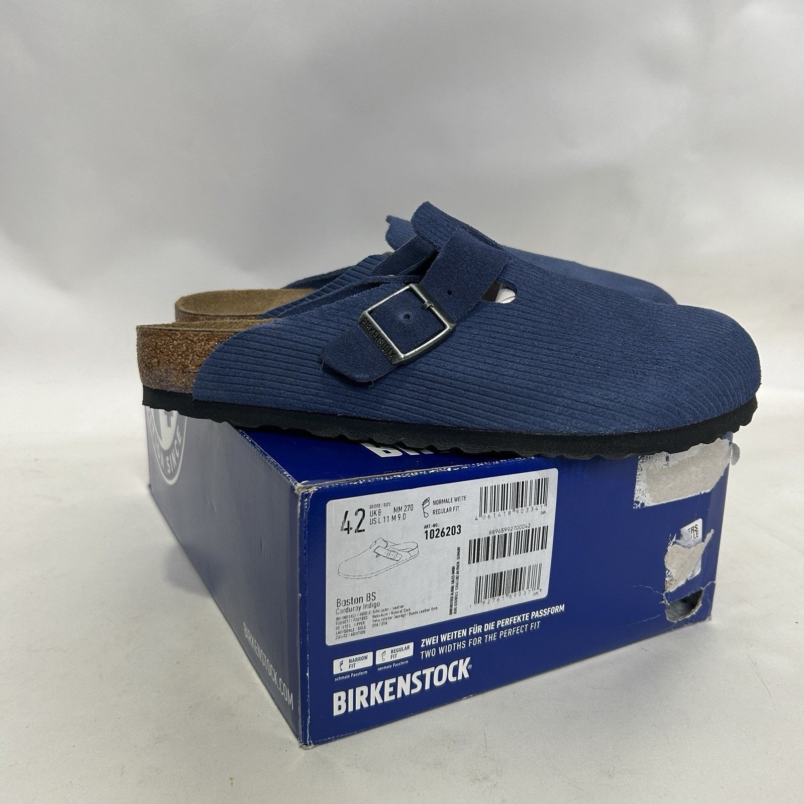 Birkenstock Birkenstock Boston Clog Suede Embossed Corduroy  display picture 3
