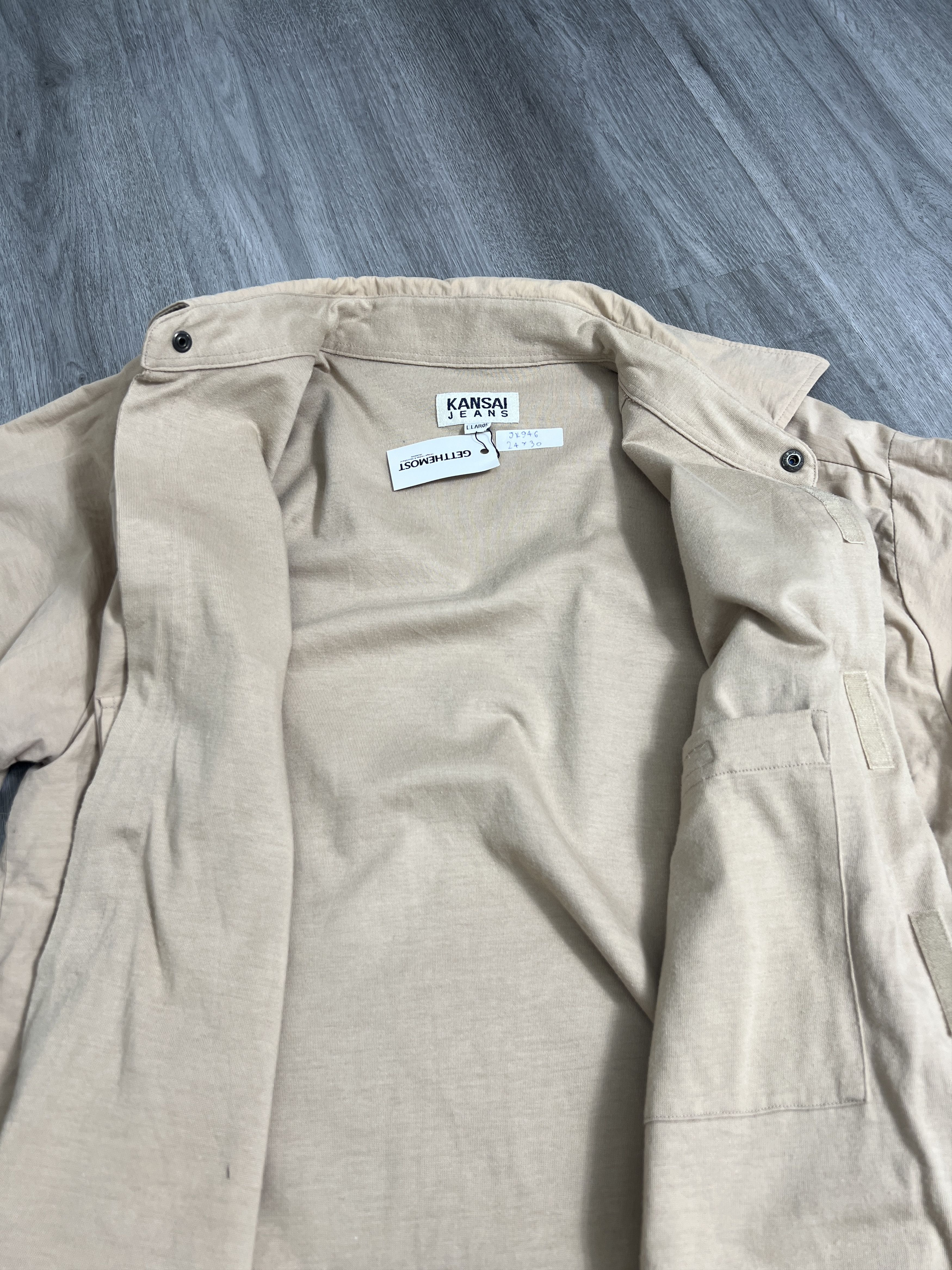 Japanese Brand × Jean × Kansai Yamamoto Vintage Kansai Jeans Lined Strap Jacket (L) JK946 Size US L / EU 52-54 / 3 - 5 Thumbnail