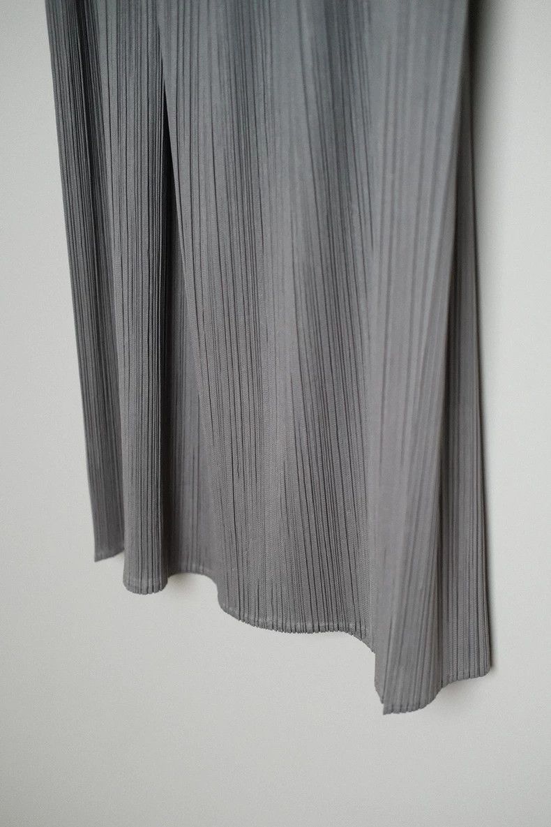 Issey Miyake issey miyake size:m Dark grey pleated long dress 2505-Next Size 42" / US 20 - 4 Thumbnail