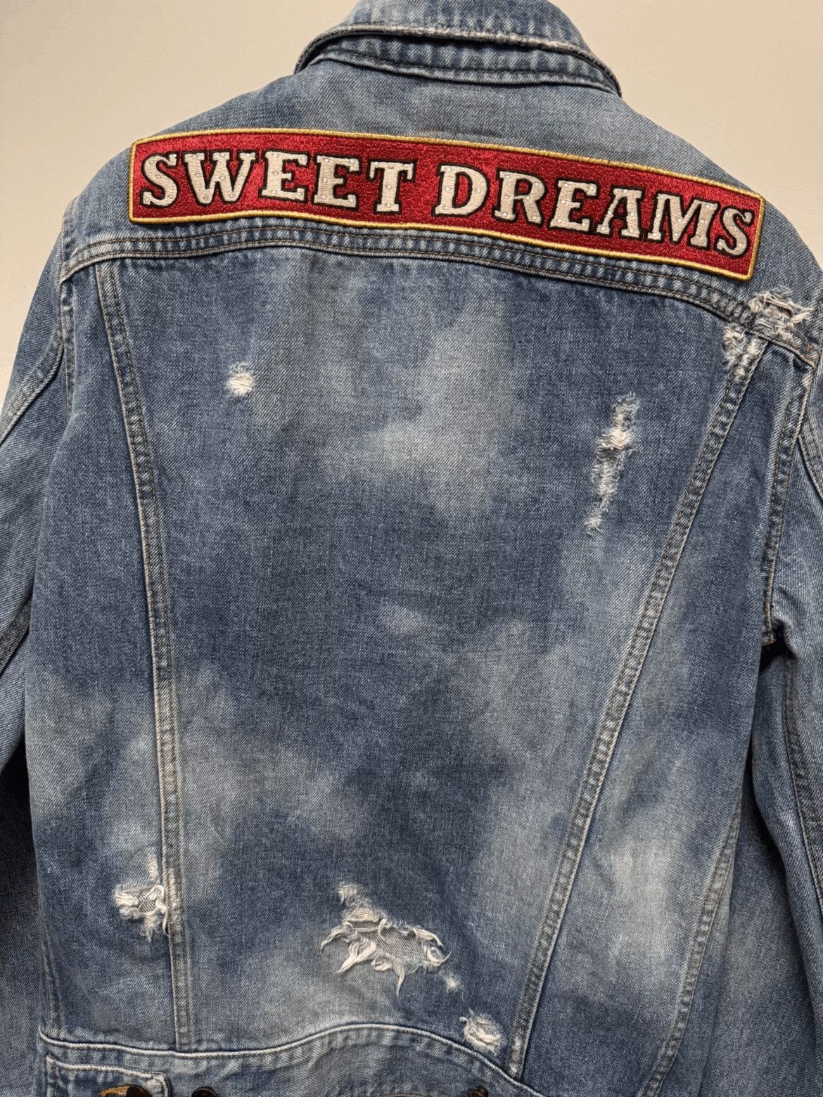 Saint Laurent Paris Saint Laurent Paris 17SS Slogan Patch Denim Jacket-2508 Size US M / EU 48-50 / 2 - 4 Thumbnail