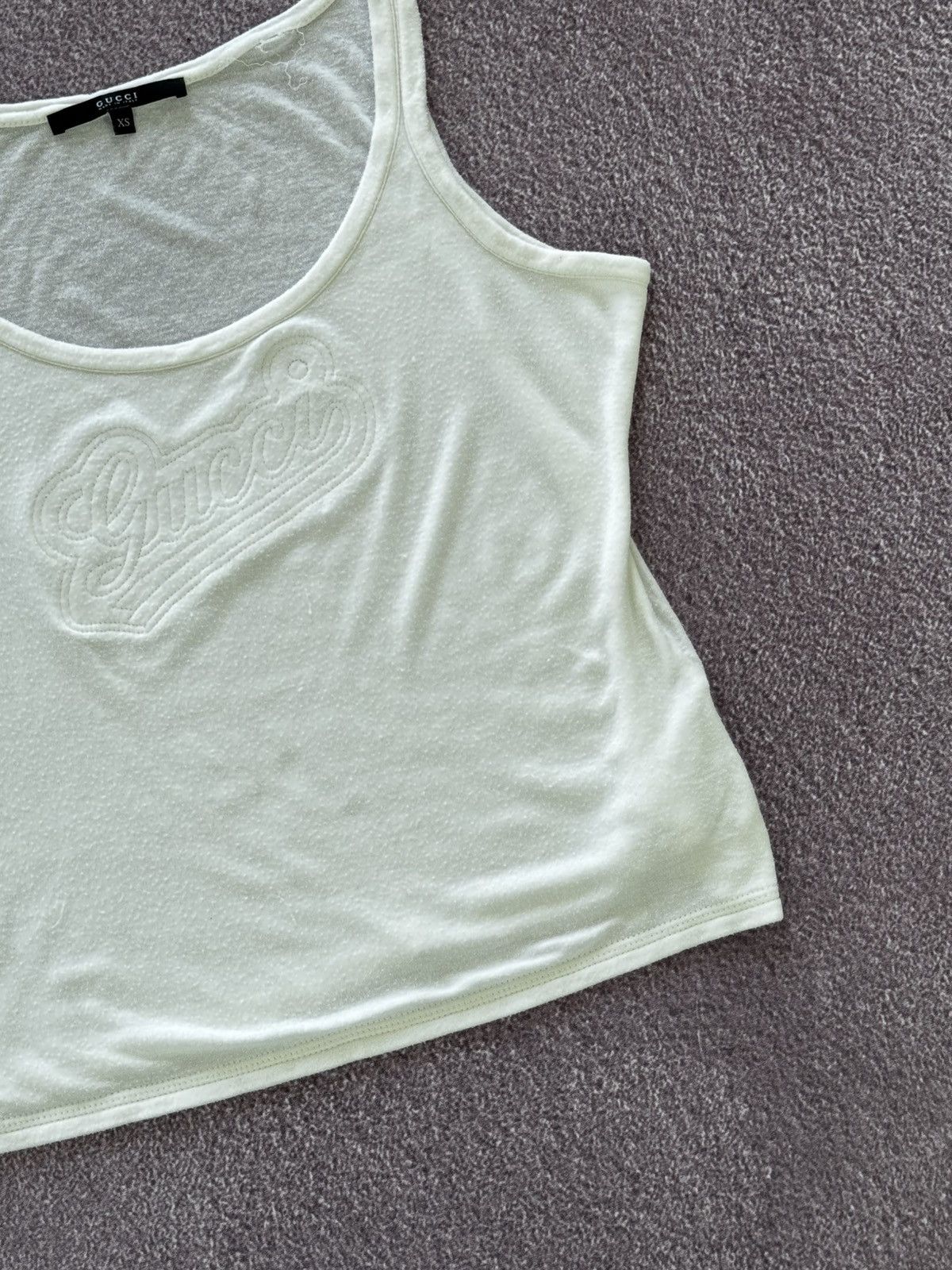 Gucci Gucci 00s Aesthetic Vintage Big Logo Luxury Tank Top Size XS / US 0-2 / IT 36-38 - 6 Thumbnail