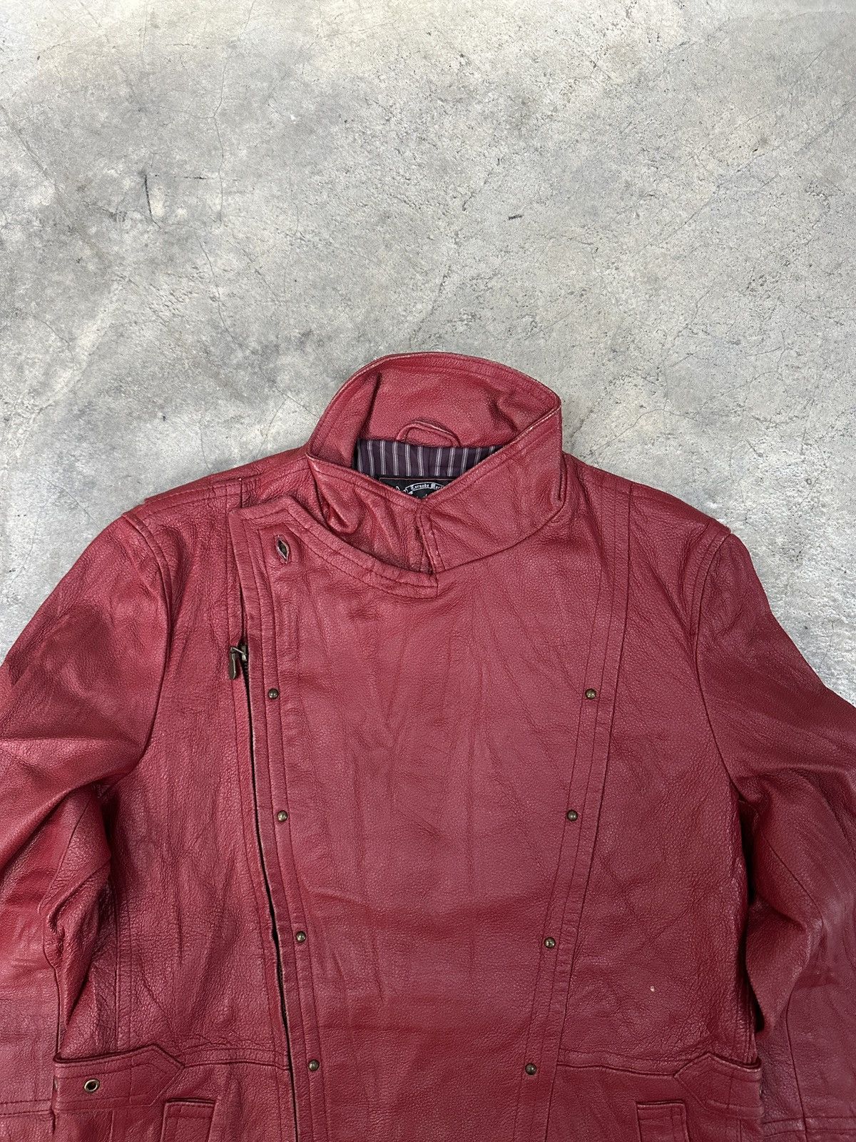 Japanese Brand × Tornado Mart 🔥RARE🔥 Vintage Tornado Mart Leather Jacket Size US S / EU 44-46 / 1 - 2 Thumbnail