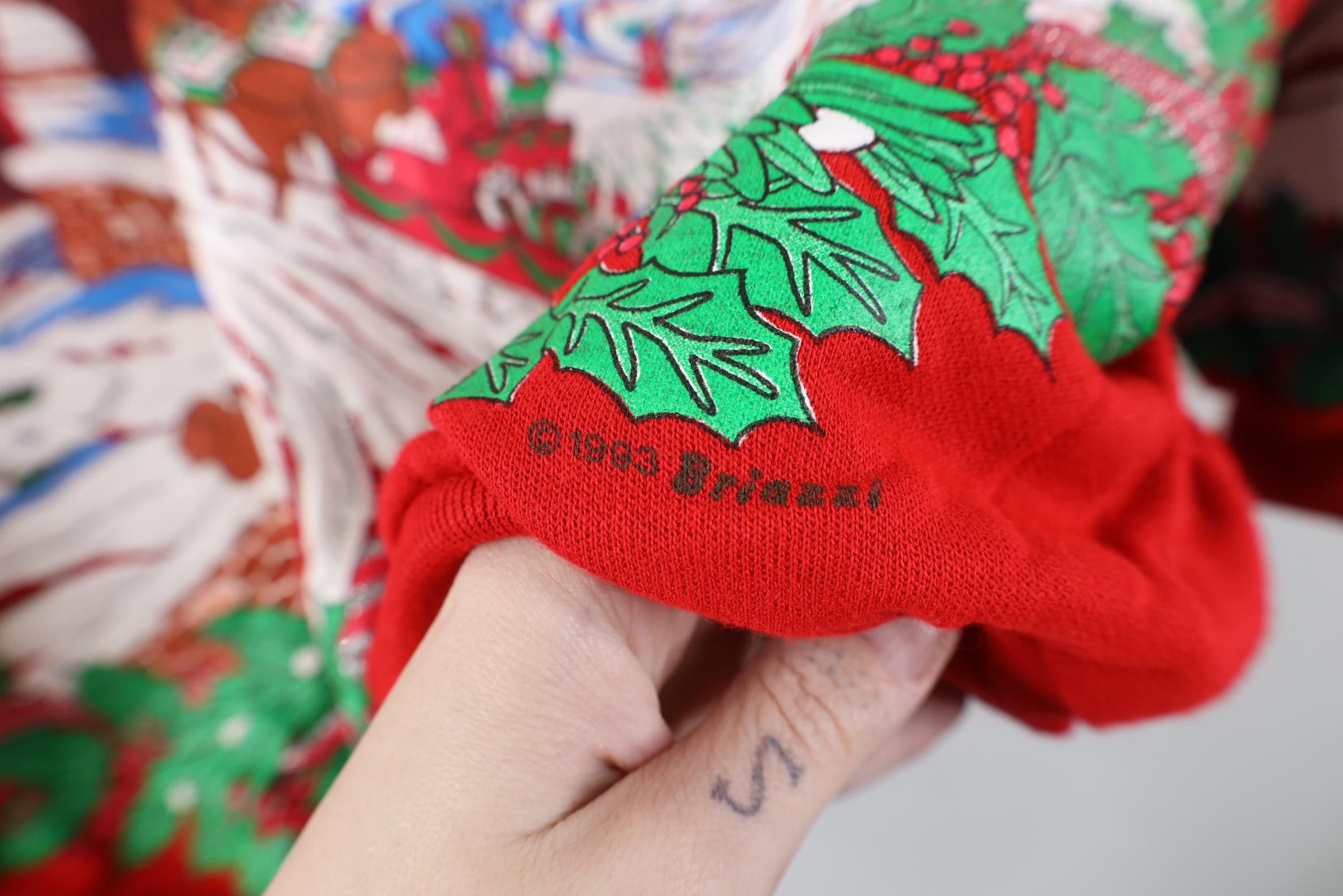 Vintage Vintage 90s Print Christmas Country Farmhouse Sweatshirt USA Size XXL / US 16-18 / IT 52-54 - 6 Thumbnail