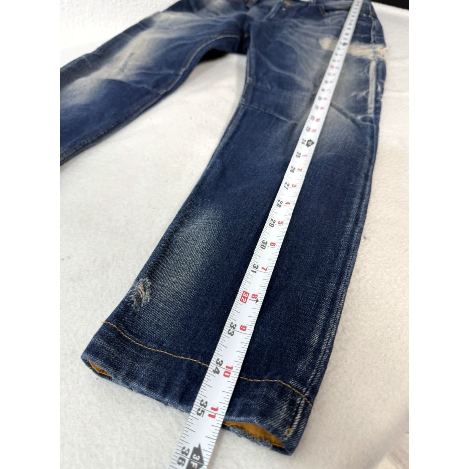 Diesel Diesel Jeans Boyfriend Relaxed Blue Denim Size 25 Womens 24in Inseam 32in L Distressed Bathrooms? Size 42" / US 20 - 6 Thumbnail