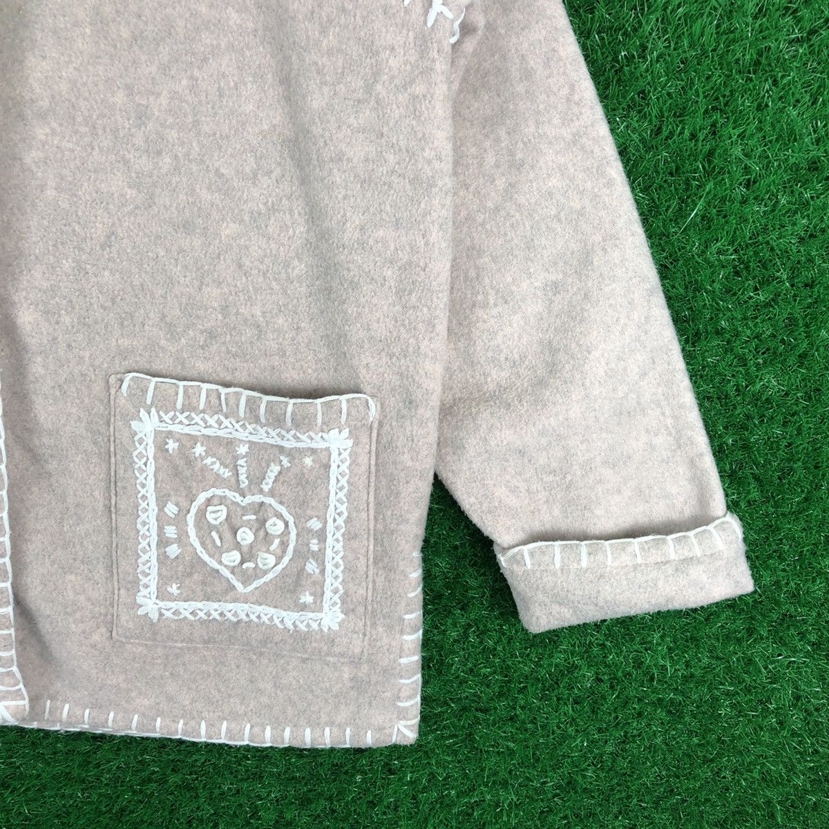 Native Vintage Wool Jacket Hand Embroidered by CP Tokyo Size US XL / EU 56 / 4 - 3 Thumbnail