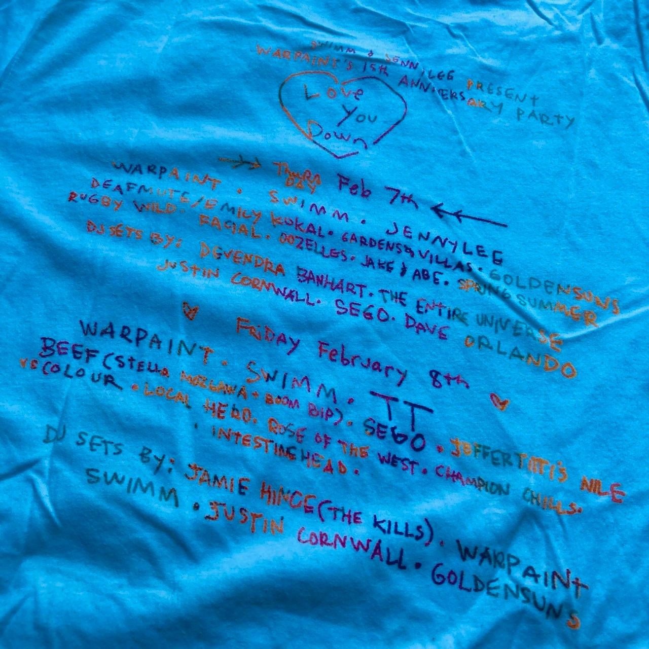 Other Warpaint 15th Anniversary Fest, Merch T-Shirt Size US L / EU 52-54 / 3 - 5 Thumbnail