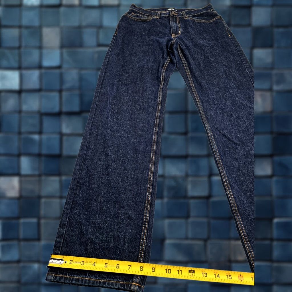 Old Navy Old Navy Dark Wash Loose Fit Straight Leg Jeans 31x34 Men Regular 5-Pocket Denim Cotton Blue EUC 90s Theme Size US 31 - 1 Thumbnail