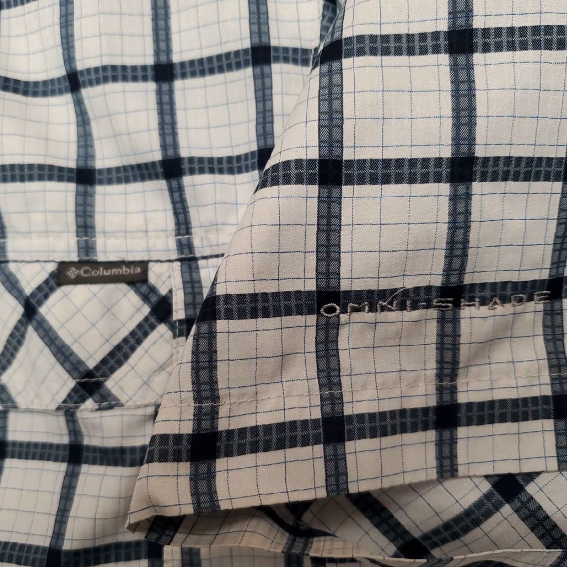 Vintage Columbia Shirt XXL Blue Plaid Omni Shade Vented UPF Outdoors Hike Fish Button-Up Casual Mens Size US XXL / EU 58 / 5 - 6 Thumbnail