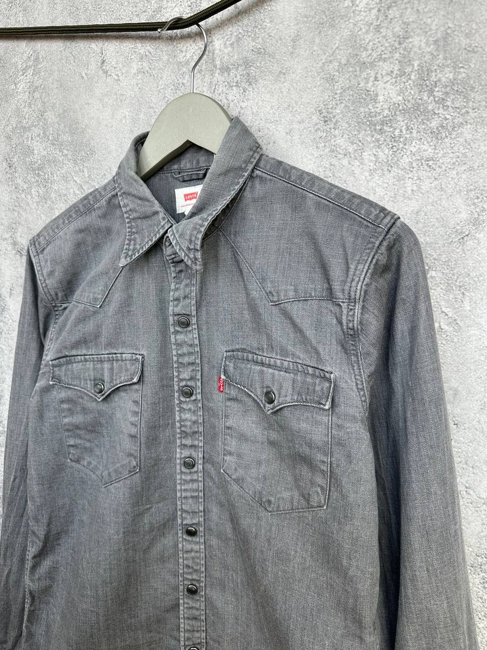 Levi's Vintage Clothing Levi’s Western Denim Pearl Snap Shirt Vintage Y2K Washed Size US S / EU 44-46 / 1 - 5 Thumbnail