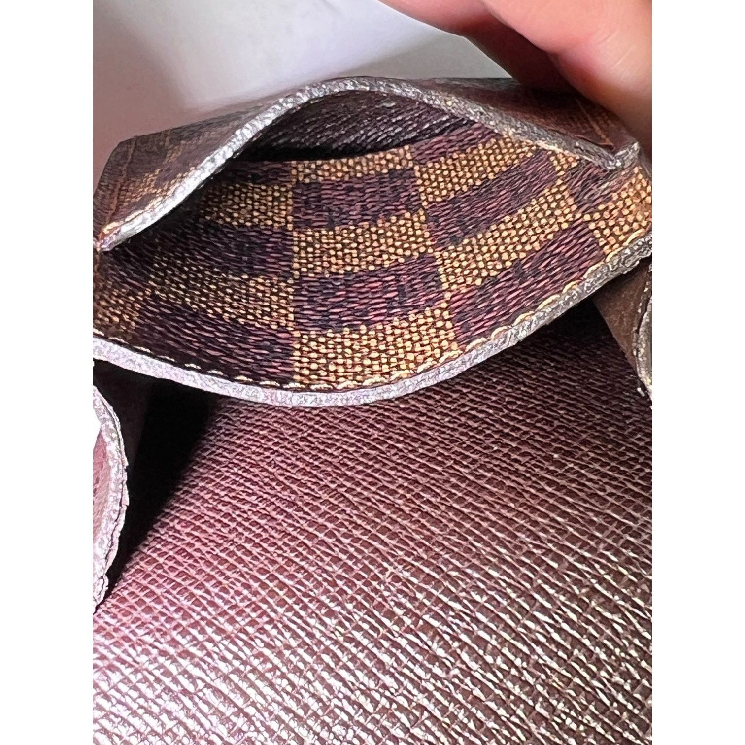 Louis Vuitton LOUIS VUITTON Damier Ebene Cigarette Card Cosmetic Case Pouc Size ONE SIZE - 6 Thumbnail