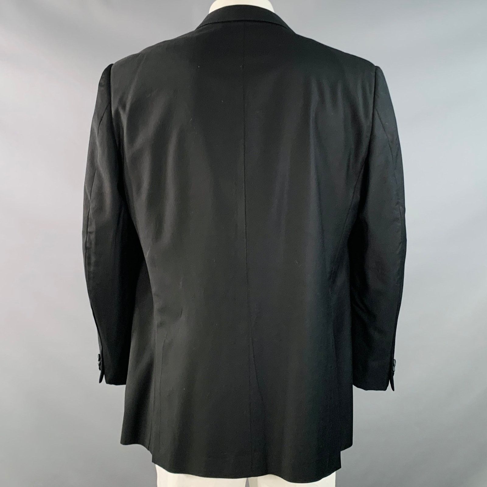 Ermenegildo Zegna ERMENEGILDO ZEGNA Size 48 Wool Twill Notch Lapel Sport Coat Size 48R - 3 Thumbnail