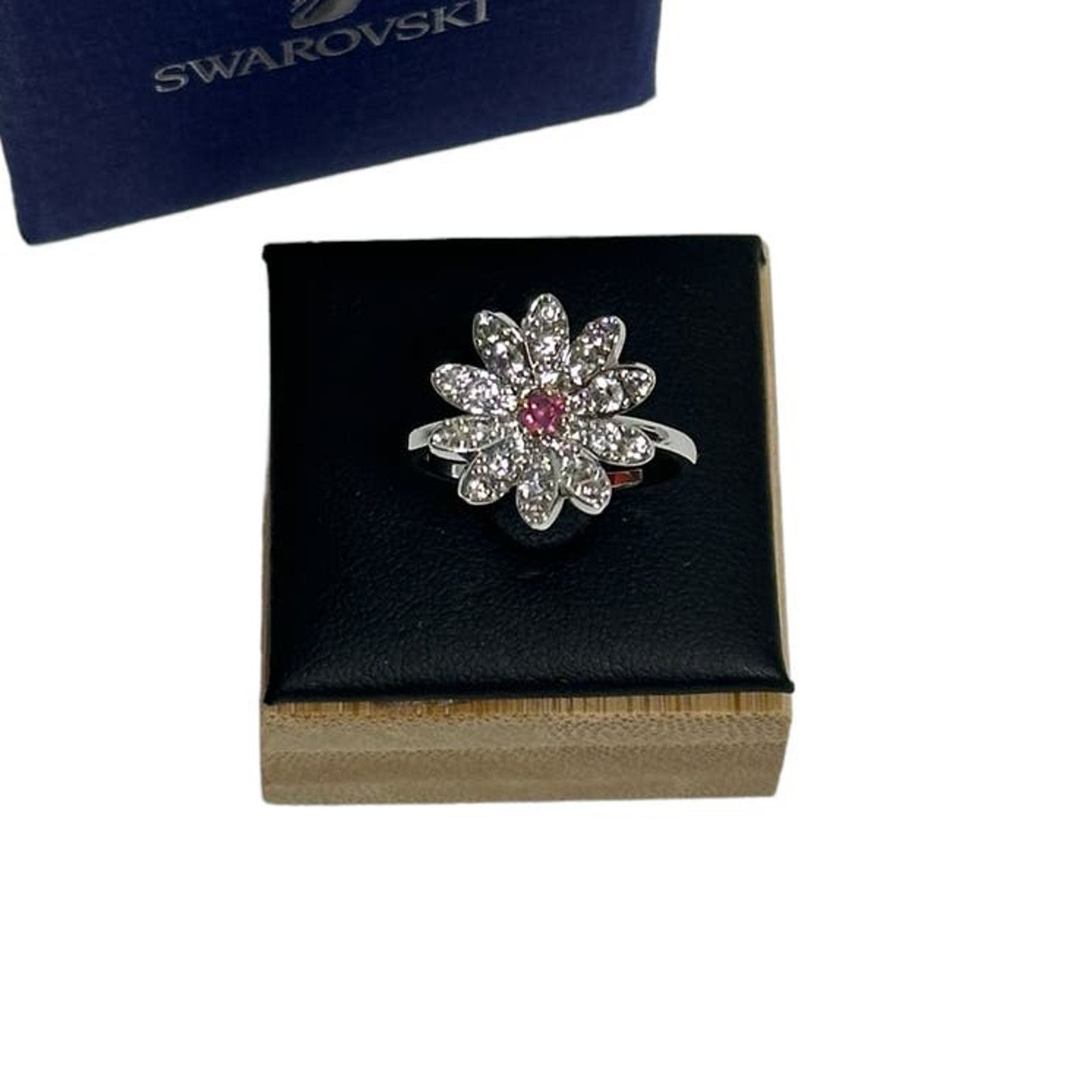 Swarovski Swarovski Eternal Flower ring Flower, Pink 6 Size ONE SIZE - 2 Thumbnail