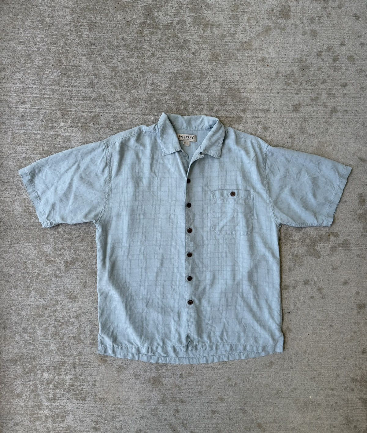 Other Silk Camp Collar Button Up Short Sleeve Shirt Size US L / EU 52-54 / 3 - 2 Thumbnail