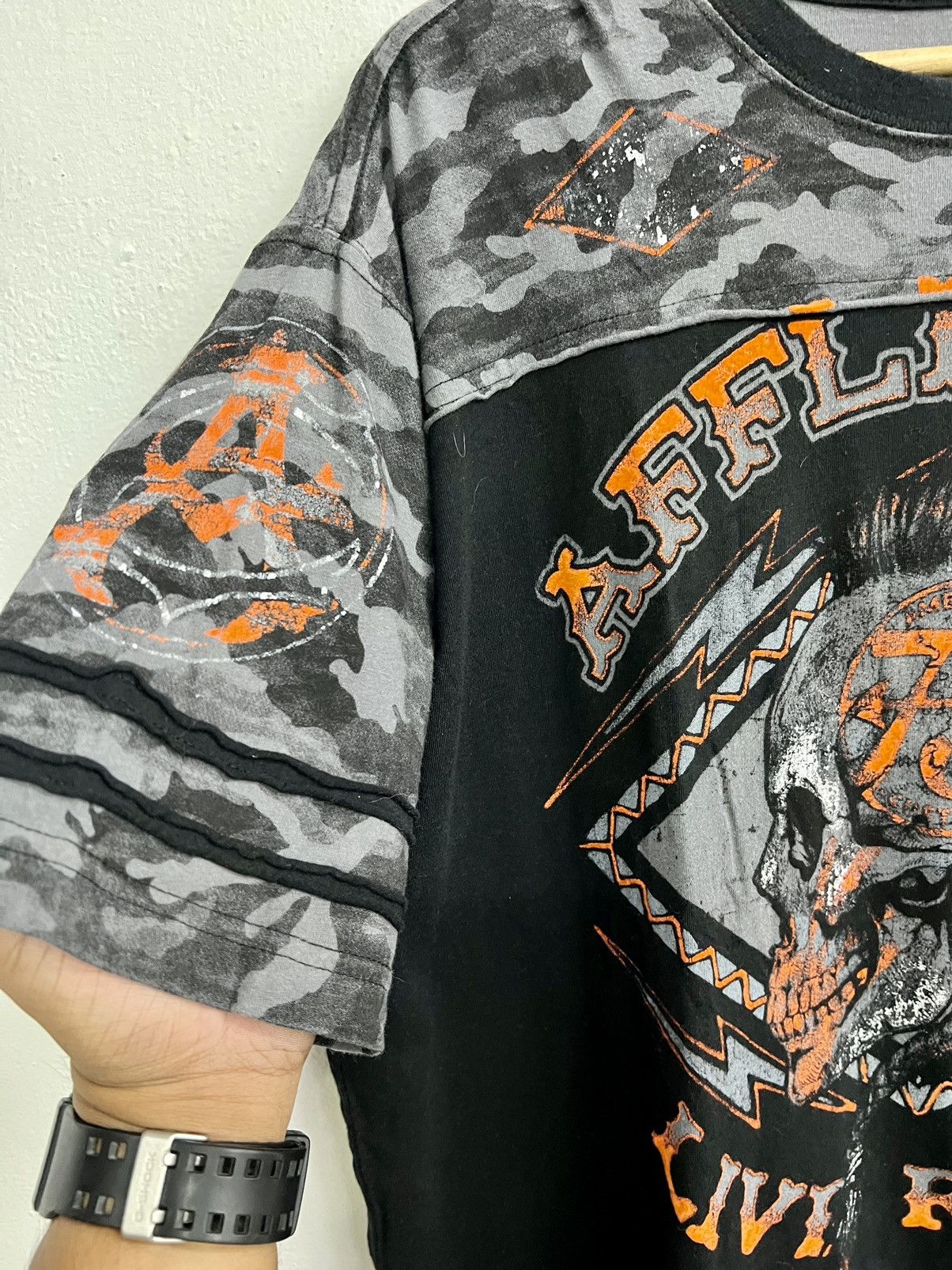 Affliction × If Six Was Nine × Vintage VINTAGE Y2K AFFLICTION SKULL AMERICAN CUSTOM TEE Size US XL / EU 56 / 4 - 7 Thumbnail