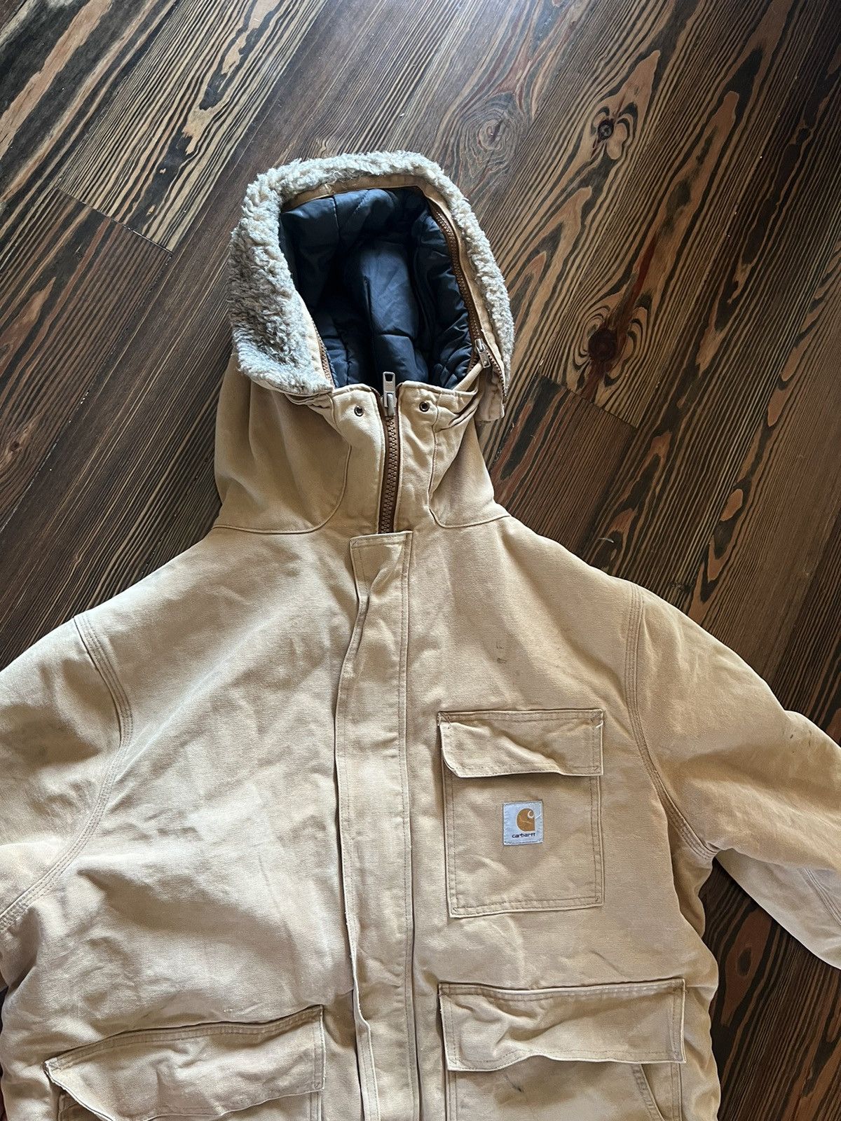 Carhartt × Vintage Carhartt Vintage Hooded Parka Size US XL / EU 56 / 4 - 3 Thumbnail