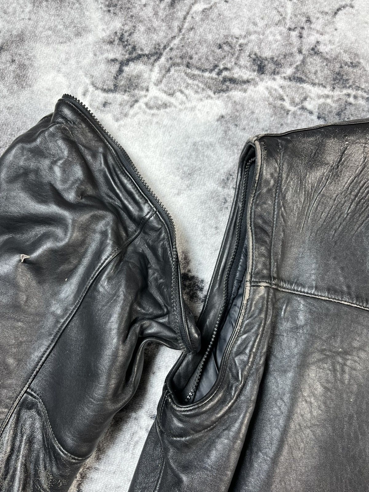 Other Vintage Segura Leather Bomber Jacket France 90s Black Size US M / EU 48-50 / 2 - 20 Thumbnail
