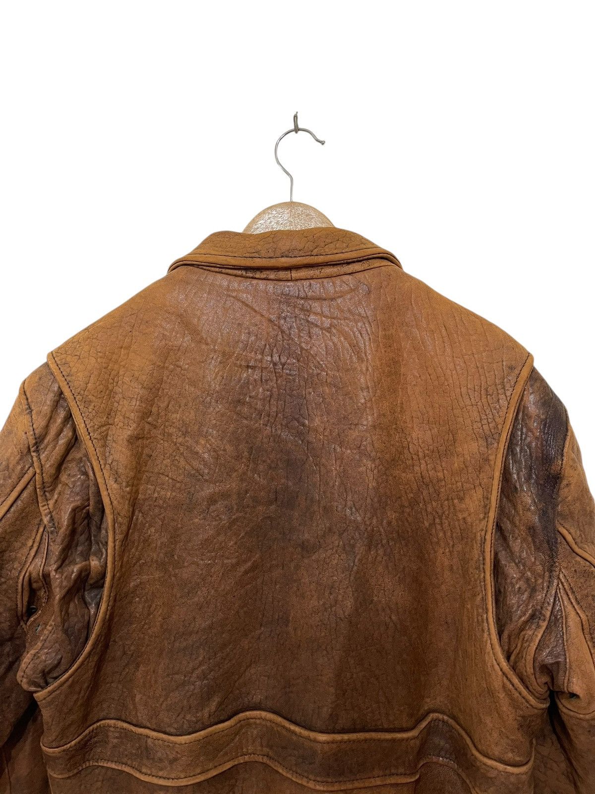 Vintage Houton us military garment leather jacket Size US L / EU 52-54 / 3 - 7 Thumbnail