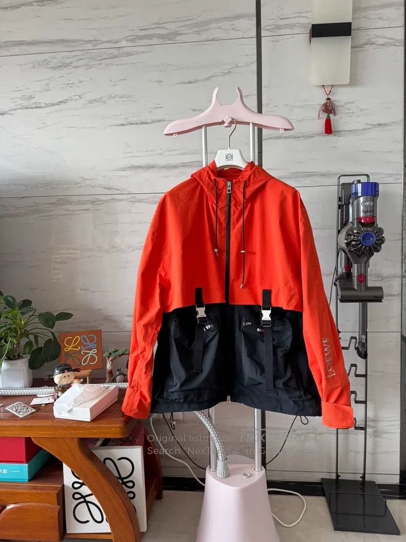 Loewe Loewe SS23 Windbreaker Jacket Hooded Coat Size US M / EU 48-50 / 2 - 1 Thumbnail
