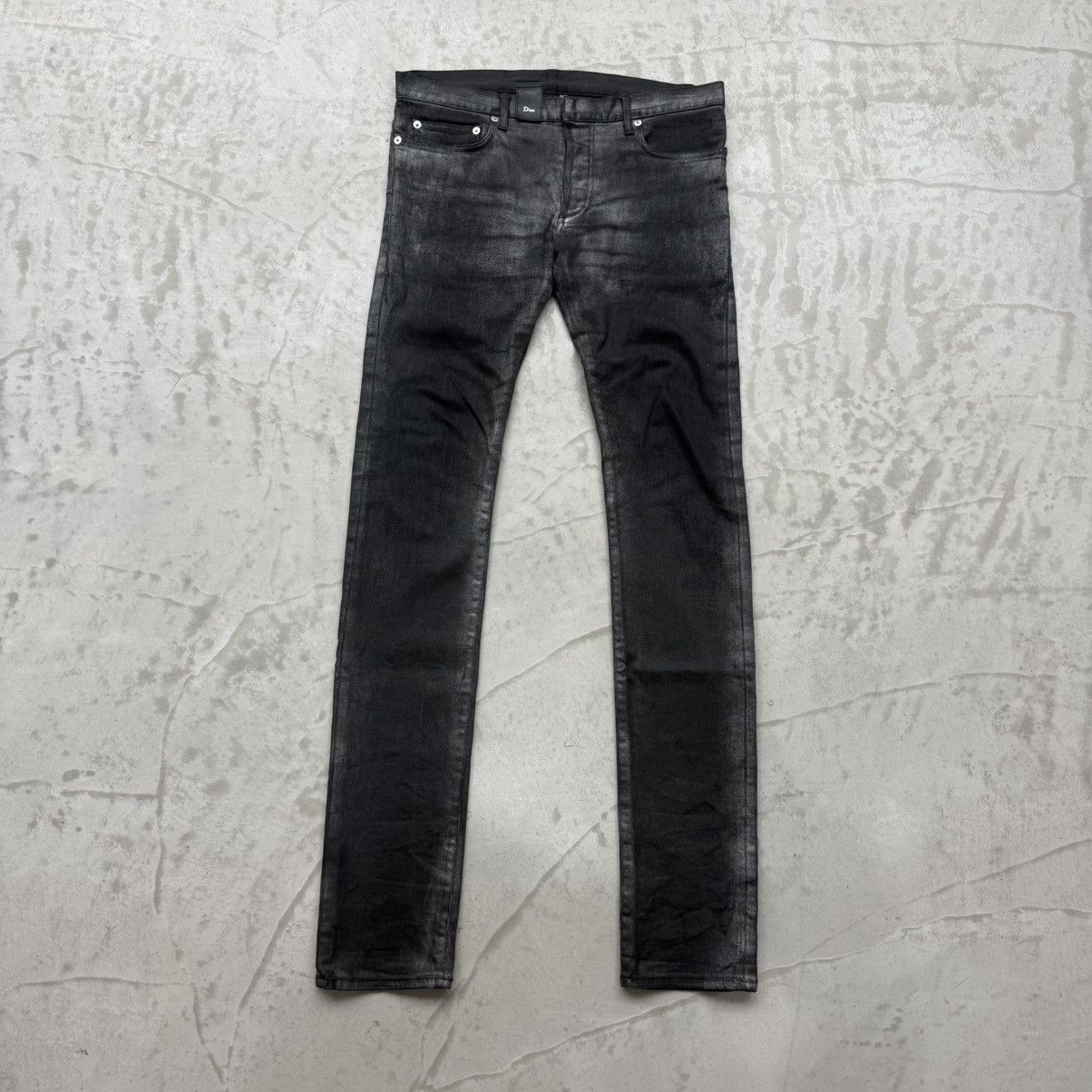 Dior Dior Homme Silver Glitter Black Jeans Size US 32 / EU 48 - 1 Thumbnail