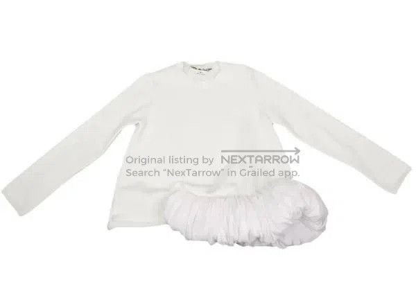 Comme des Garcons Comme Des Garcons White retro cloud edge sweater Size S / US 4 / IT 40 - 4 Thumbnail