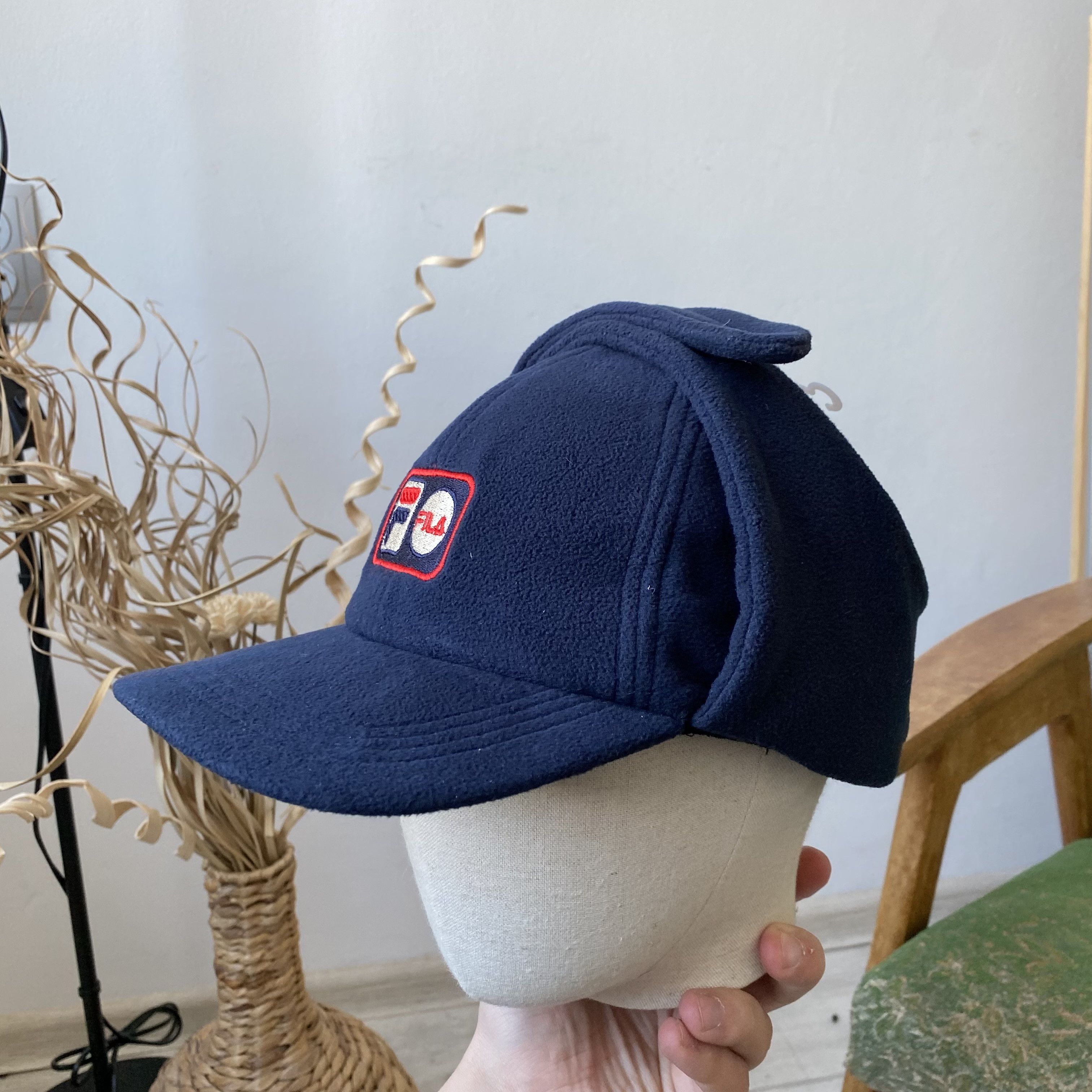 Fila ❄️ Vintage 90s Fleece Fila cap outdoor style Dad hat Size ONE SIZE - 1 Thumbnail