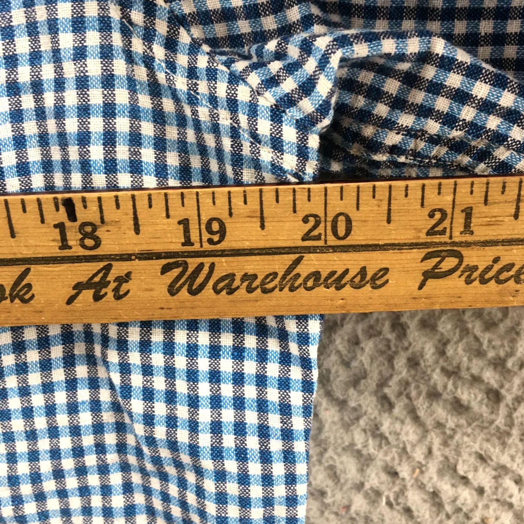 Banana Republic Banana Republic Slim Fit Button Down Shirt M Blue Gingham Long Sleeve Collared Mens Size US M / EU 48-50 / 2 - 6 Thumbnail