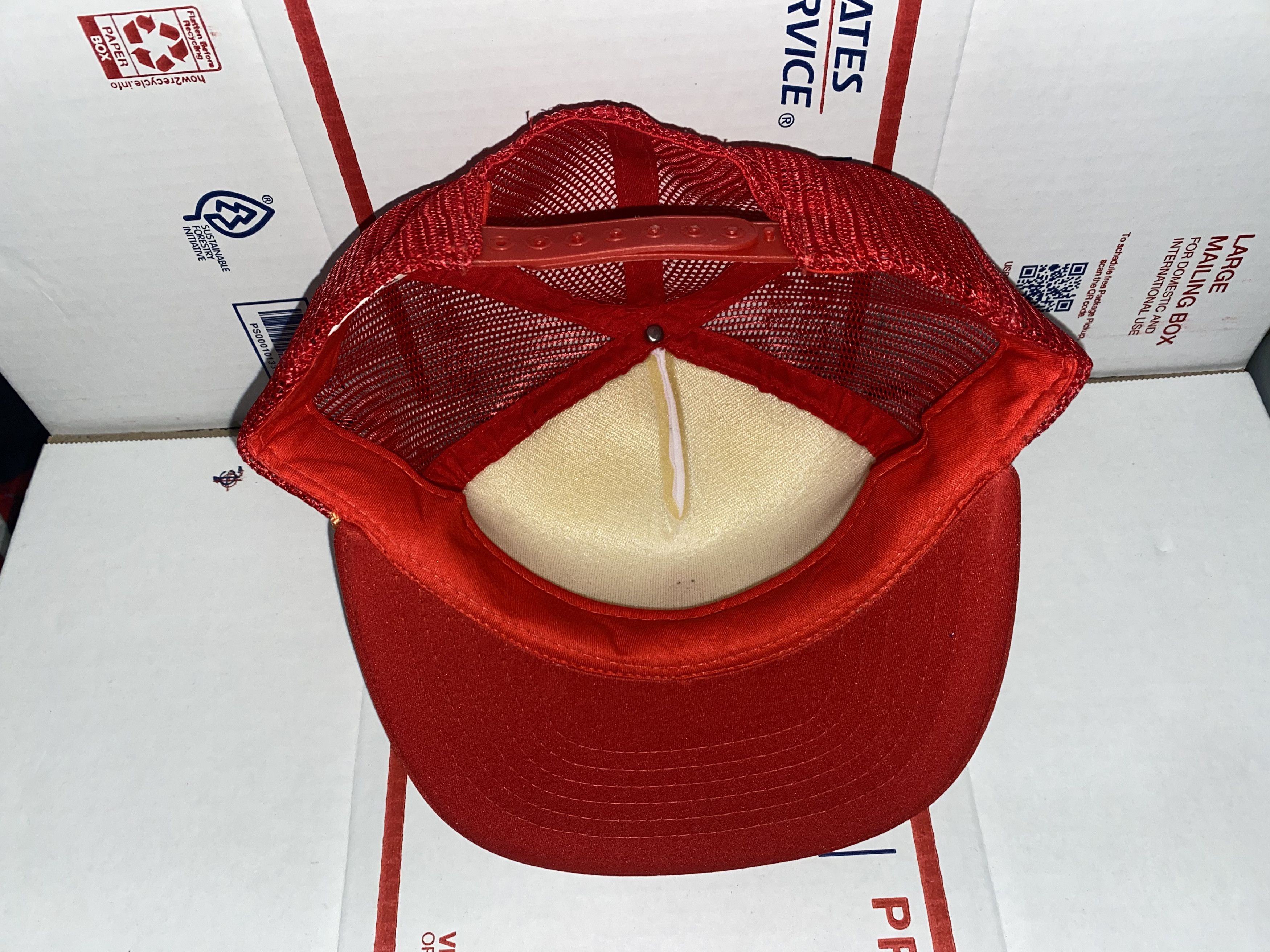 Vintage Featherlite Feather lite Justin Company Trucker Hat Snapback Size ONE SIZE - 4 Thumbnail