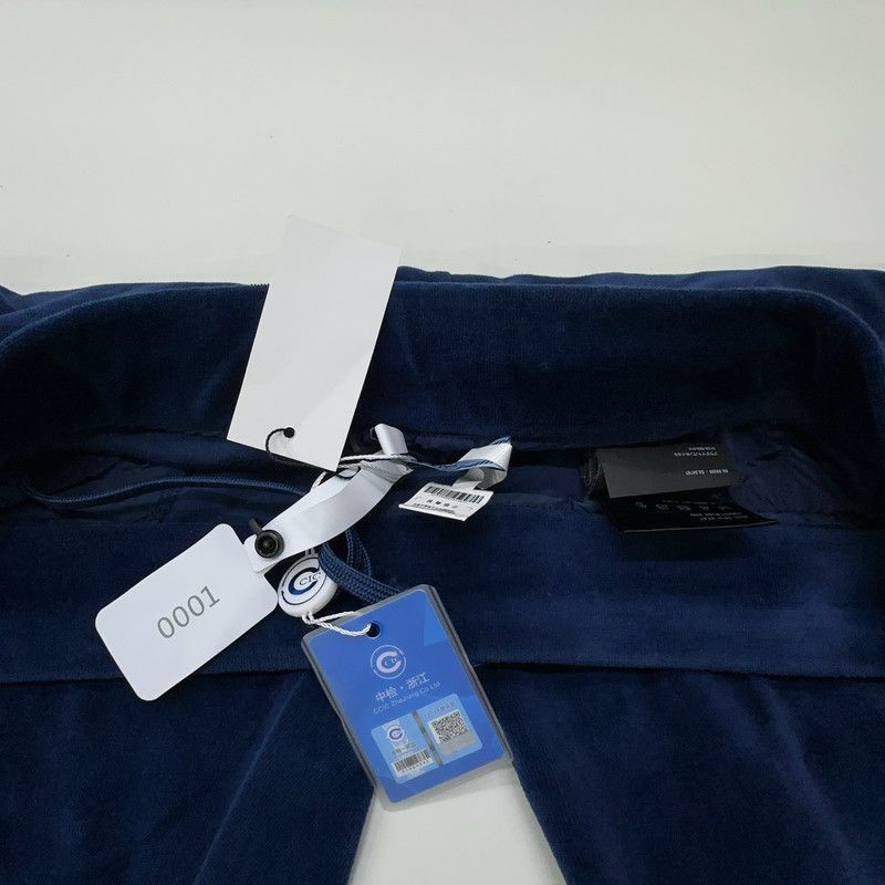 Prada PRADA Velvet Logo Long Pants in Blue-2506 Size US 30 / EU 46 - 1 Thumbnail
