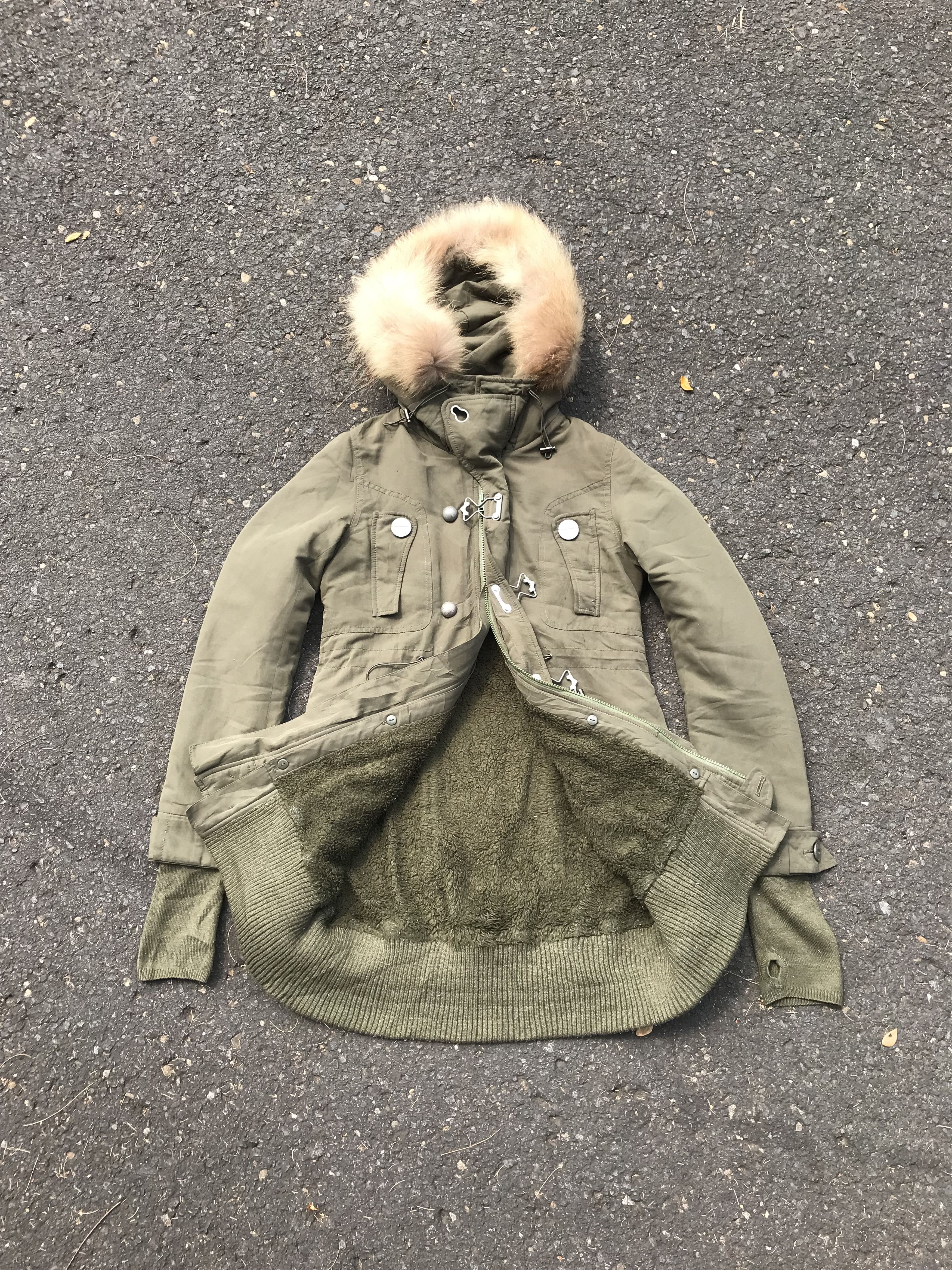 14th Addiction × If Six Was Nine × Le Grande Bleu (L.G.B.) Sly military racoon fur parka cargo like if six was nine Size US S / EU 44-46 / 1 - 5 Thumbnail