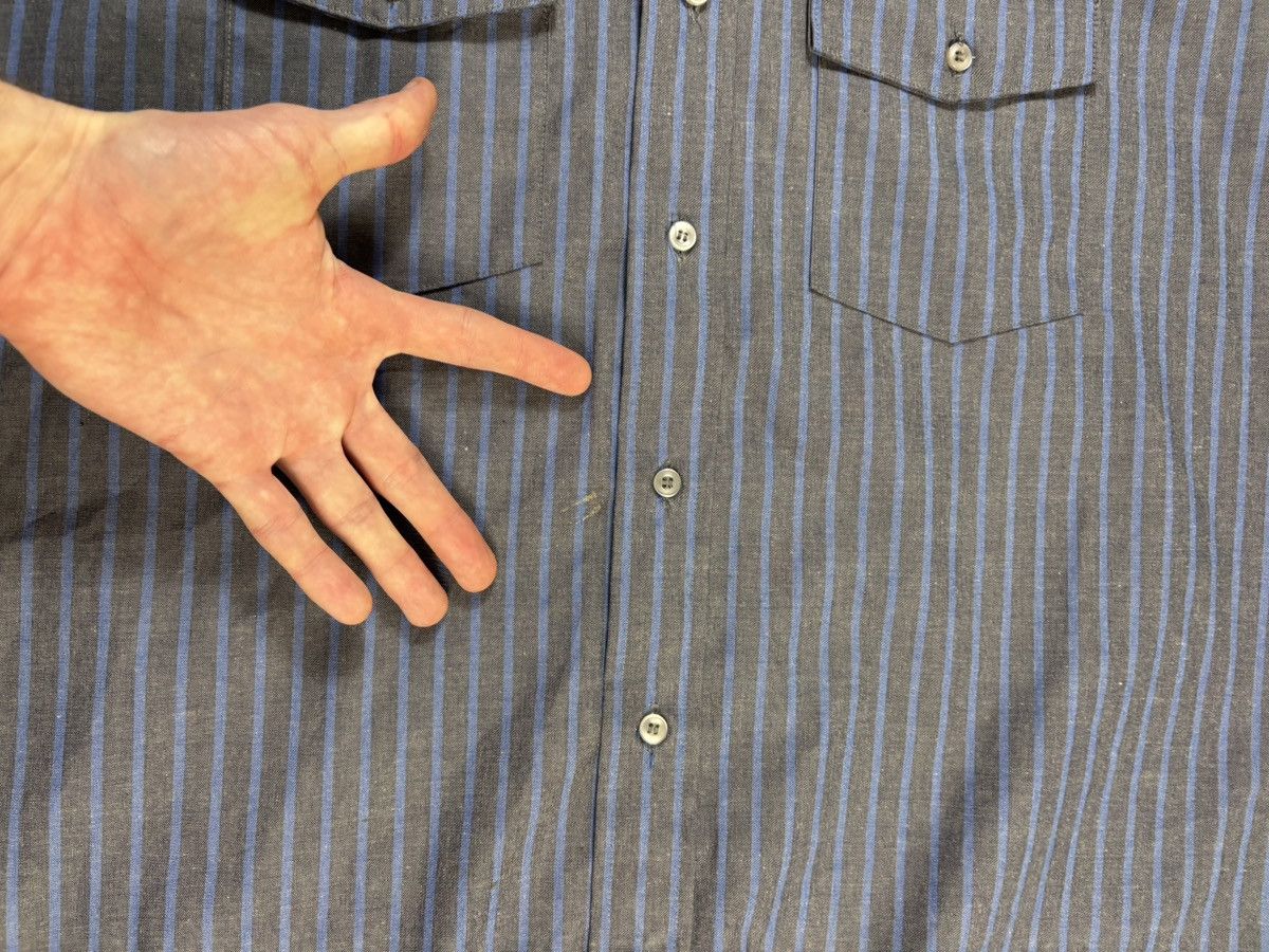Red Kap × Vintage Vintage Work Shirt Short Sleeve 1990s Striped Ford Motors XL Size US XL / EU 56 / 4 - 10 Thumbnail