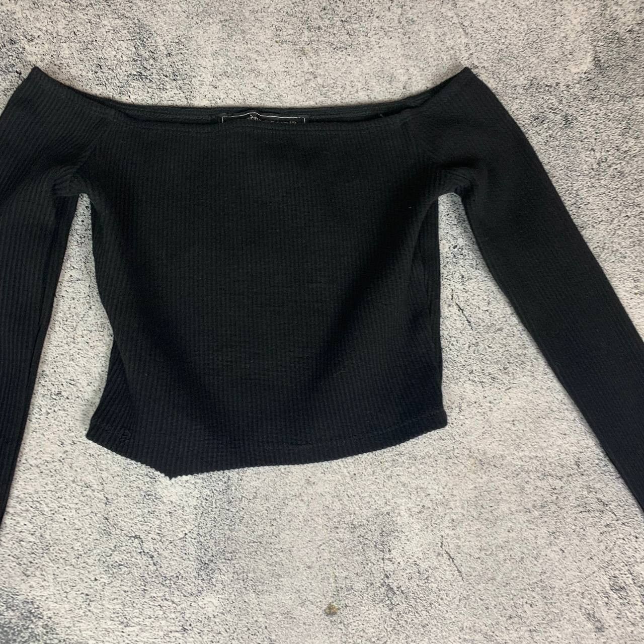 Maniere De Vior Maniere De Voir Women's Top Long Sleeve Size 6 Black Size M / US 6-8 / IT 42-44 - 3 Thumbnail