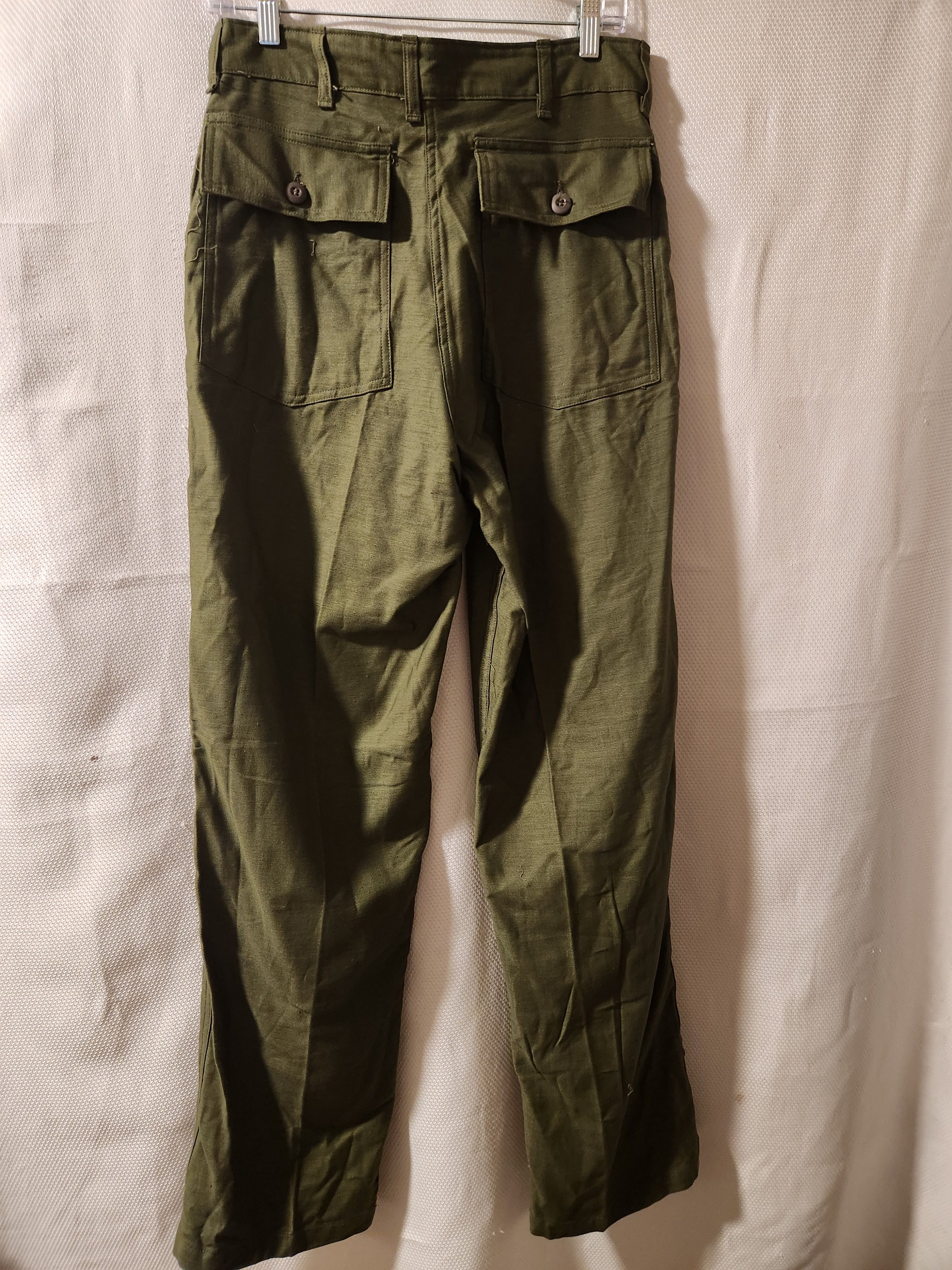 Other NWOT Vintage Vietnam Era Men's Green Cotton U.S. Army Pants Size US 30 / EU 46 - 2 Thumbnail