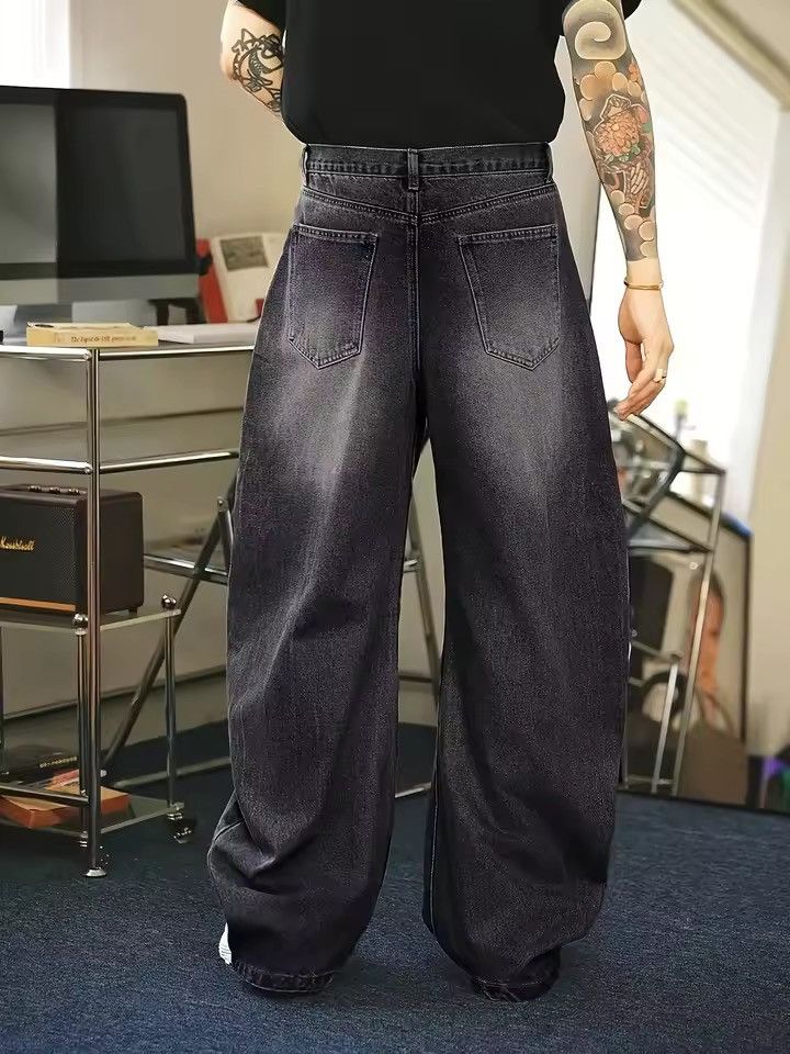 Jean Mibuki x Kubo Washed Denim Jeans Loose fit Baggy Size US 36 / EU 52 - 2 Thumbnail
