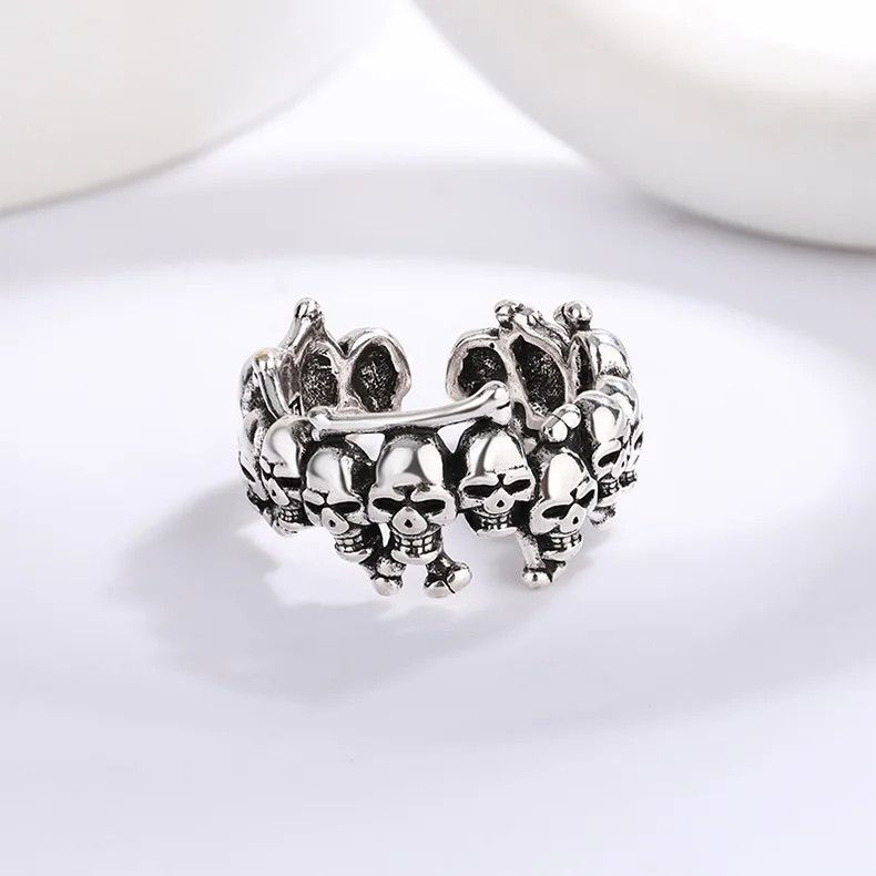 Jewelry Personality Skull Ring Size ONE SIZE - 2 Thumbnail