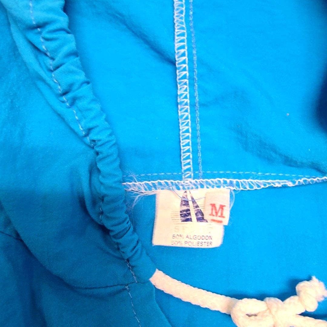 Vintage Vintage Cancun Mexico Windbreaker Jacket Blue Hooded XL Size US M / EU 48-50 / 2 - 9 Thumbnail