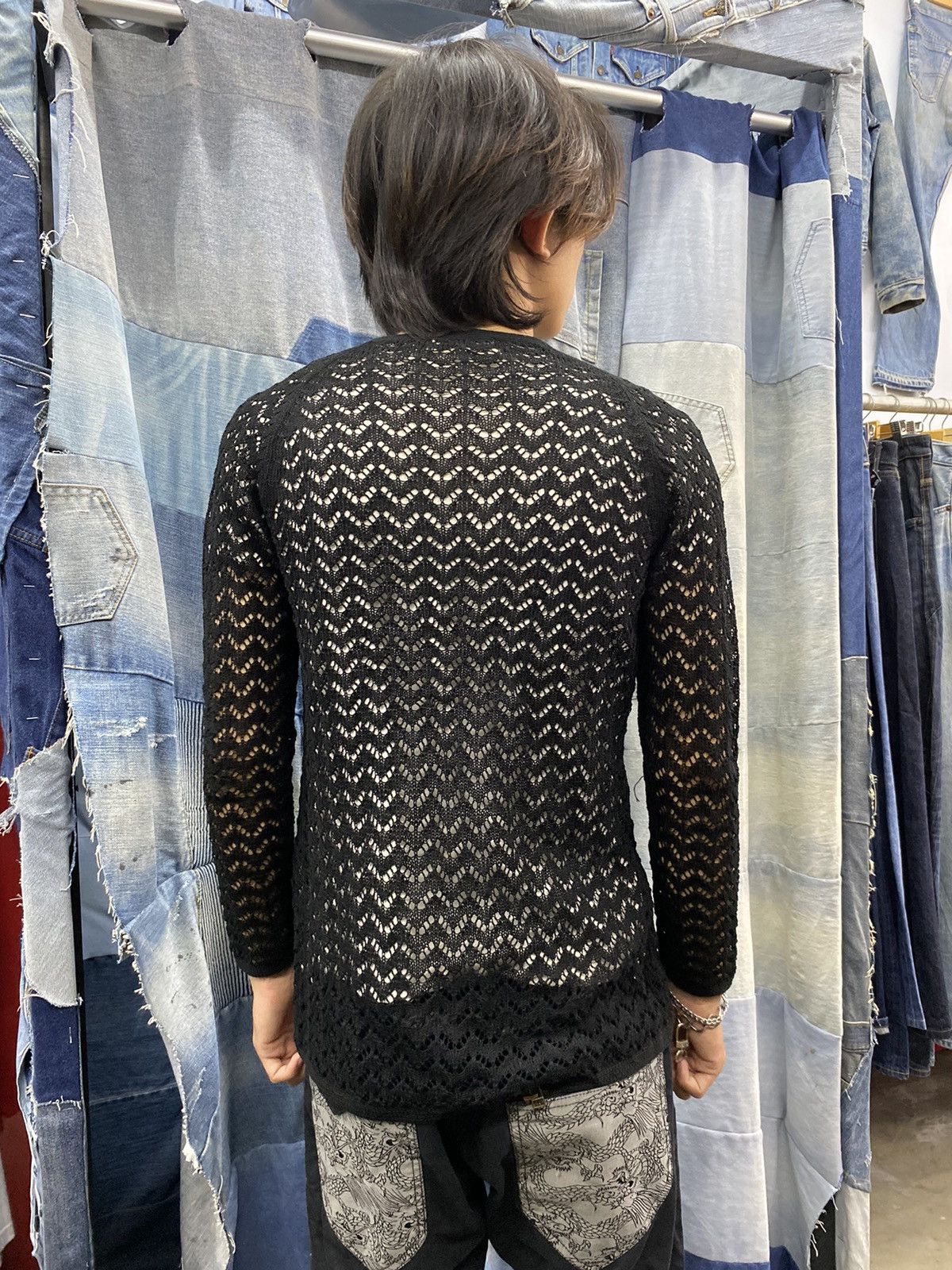 Beauty Beast × Le Grande Bleu (L.G.B.) Y2K 2000s nagasakiya japan open knit fishnet cardigan Size S / US 4 / IT 40 - 18 Thumbnail