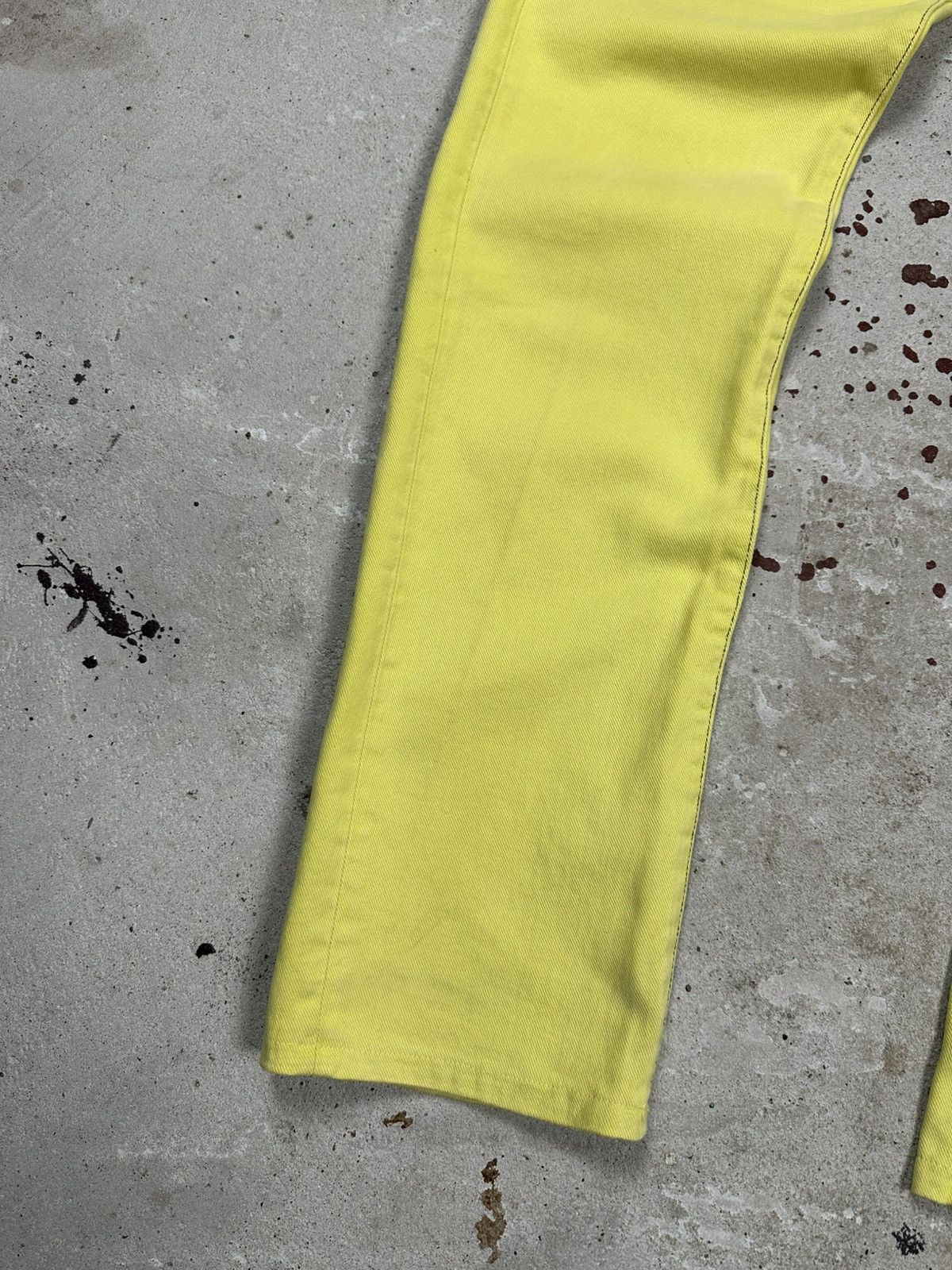 Diesel × Vintage Vintage 2001 Diesel Fellow Yellow Denim Pants Jeans Y2K Size US 30 / EU 46 - 4 Thumbnail