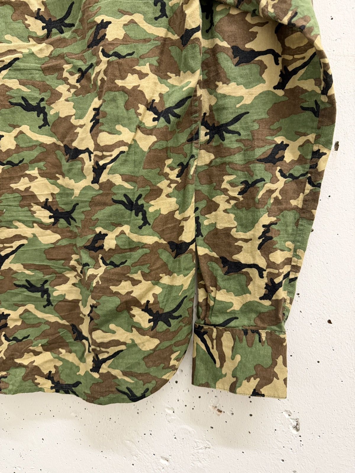 Saint Laurent Paris SS15 Saint Laurent Paris Camouflage Hedi Slimane Shirt Size US M / EU 48-50 / 2 - 9 Thumbnail