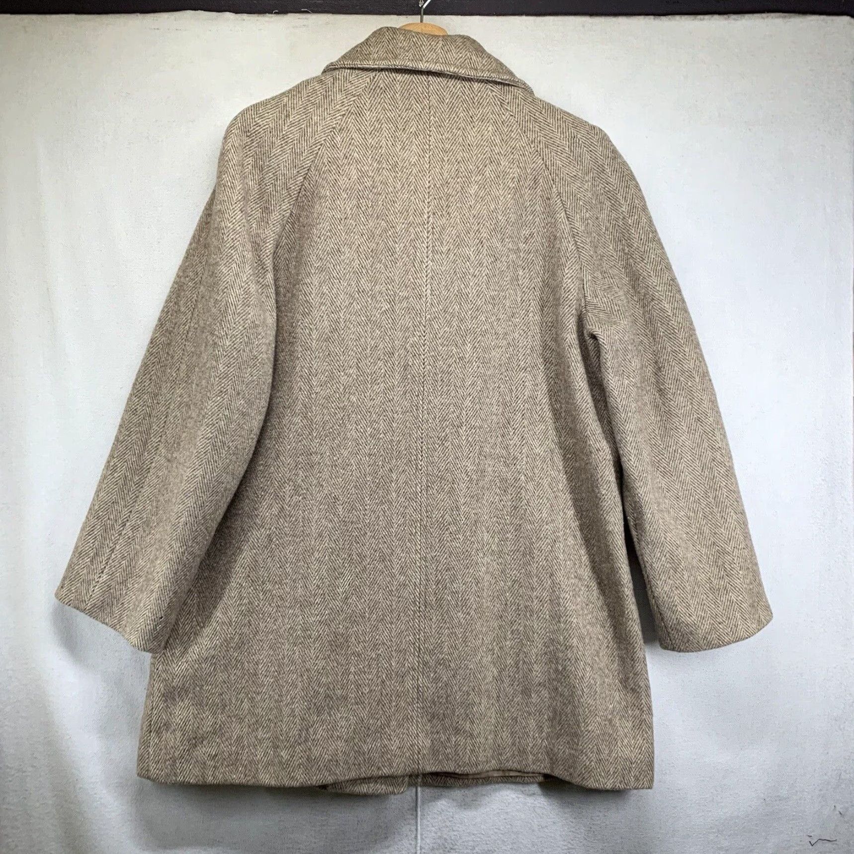 Vintage VINTAGE Herman Kay Coat Woman Pea Coat Wool Beige 80% wool 20% Nylon 43x32 Size M / US 6-8 / IT 42-44 - 3 Thumbnail