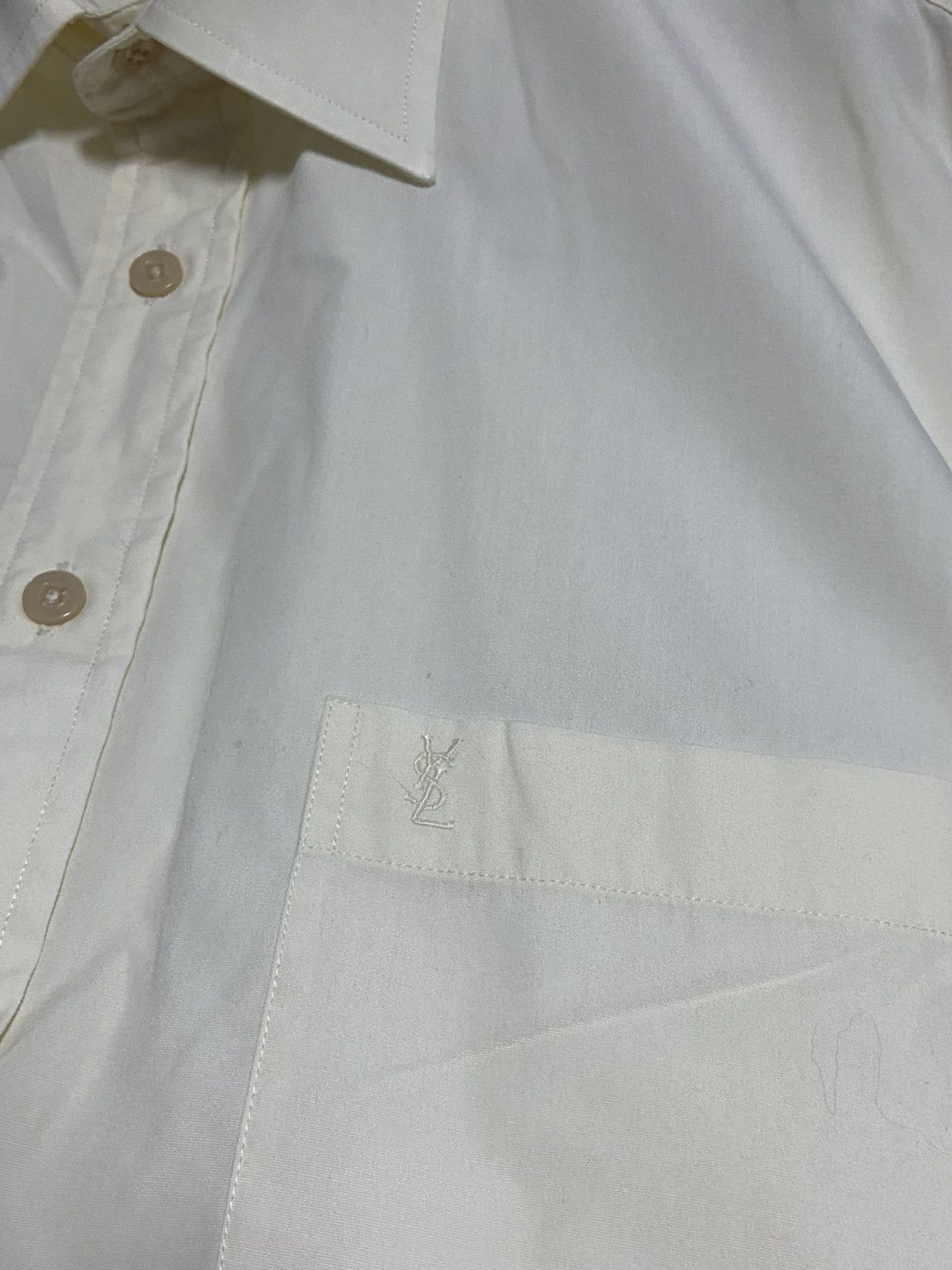 Vintage × Yves Saint Laurent Yves Saint Laurent Vintage Button Ups Luxury Small Logo YSL Size US L / EU 52-54 / 3 - 8 Thumbnail