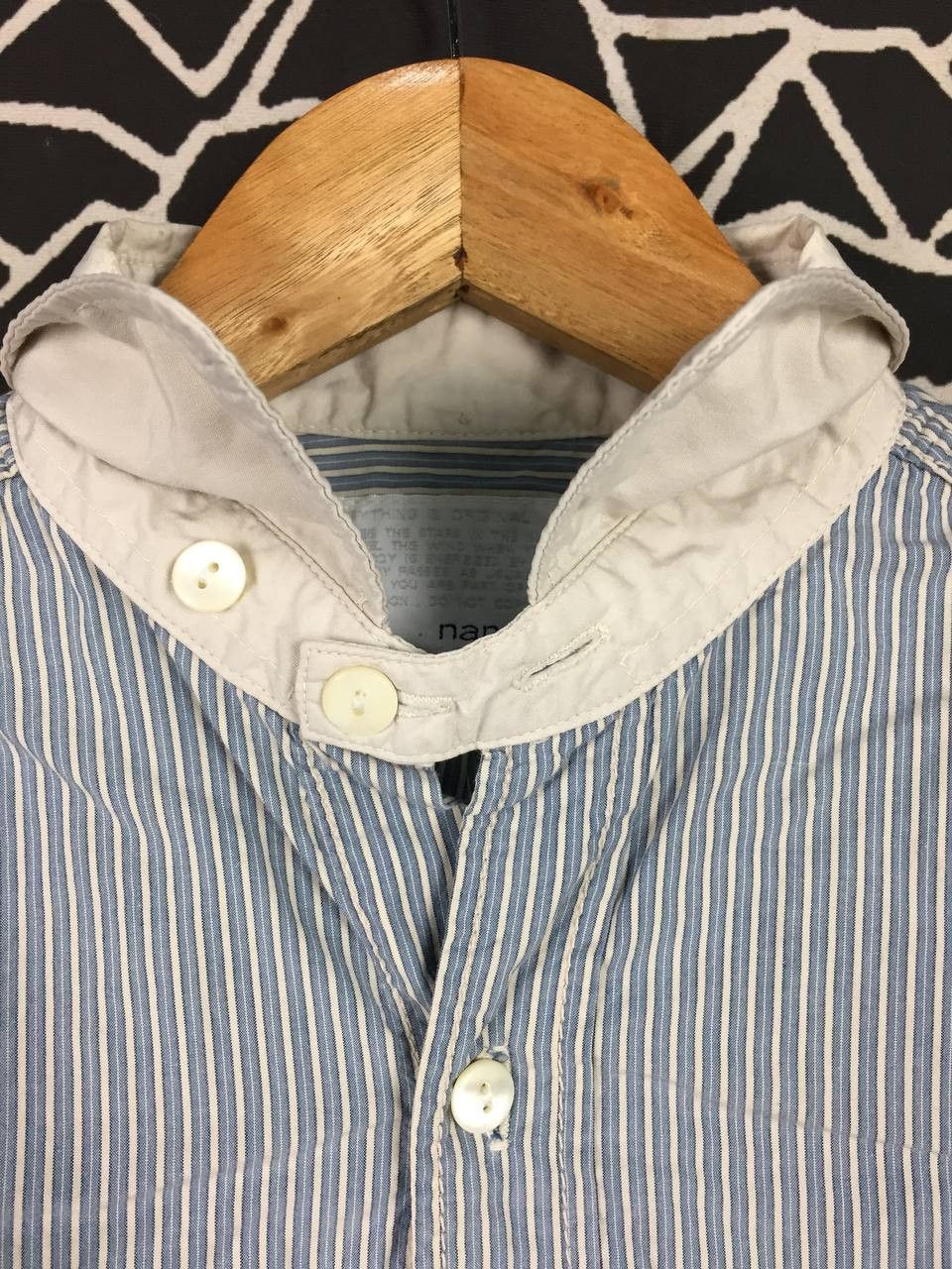 Nanamica Nanamica Japanese Brand Striped Button Up Shirt Size US S / EU 44-46 / 1 - 4 Thumbnail