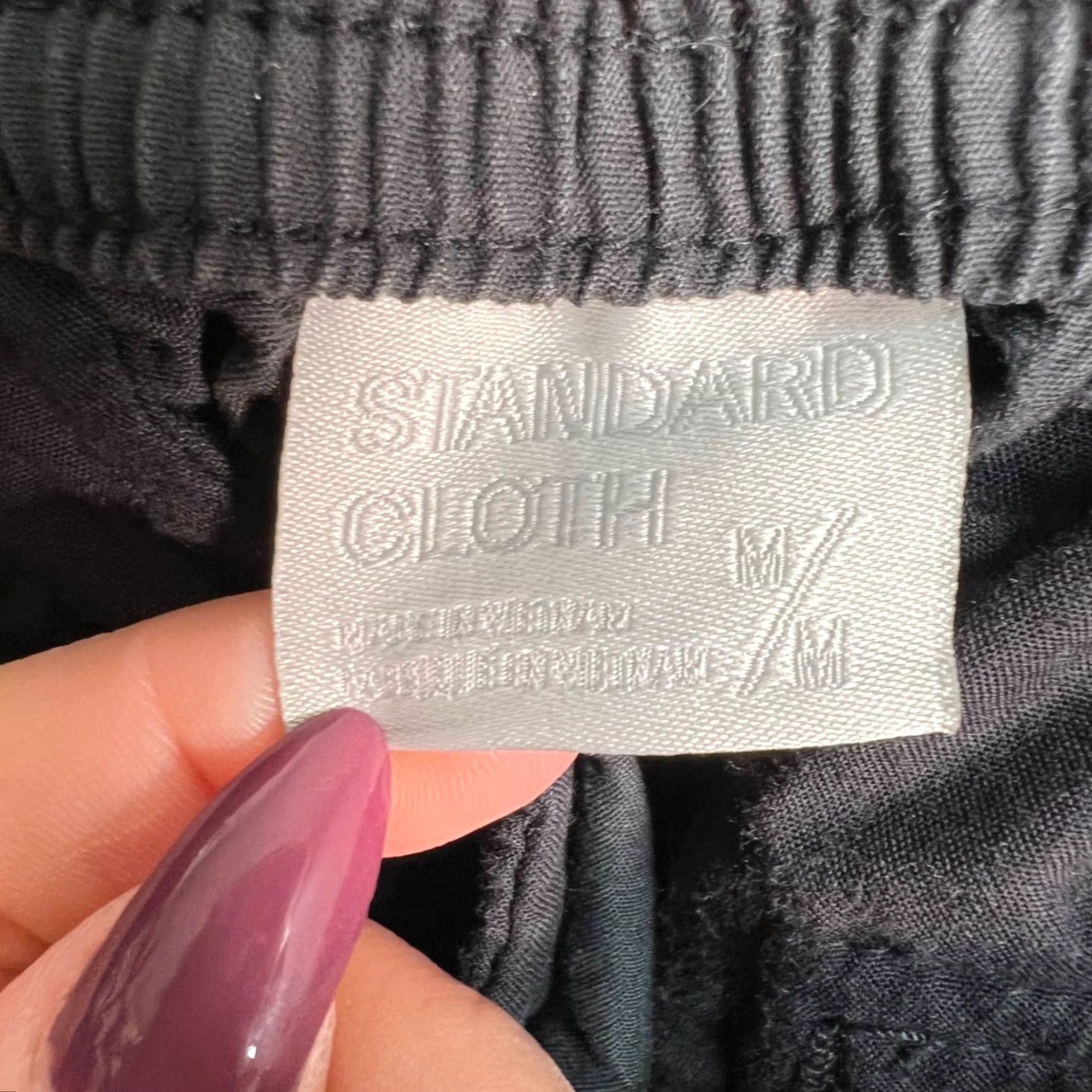Vintage Standard Cloth Womens Cargo Jogger Pants M Black Cotton Blend Pockets 26in Inseam 29in Tapered Casual Vintage No Size 32" / US 10 / IT 46 - 3 Thumbnail