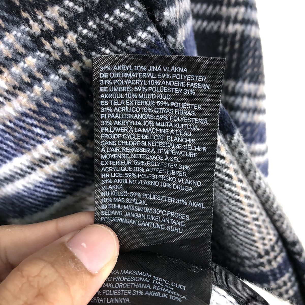 Japanese Brand 📌Vintage Flannel Jacket Wool Divided Tartan Issey Miyake Size US M / EU 48-50 / 2 - 21 Thumbnail