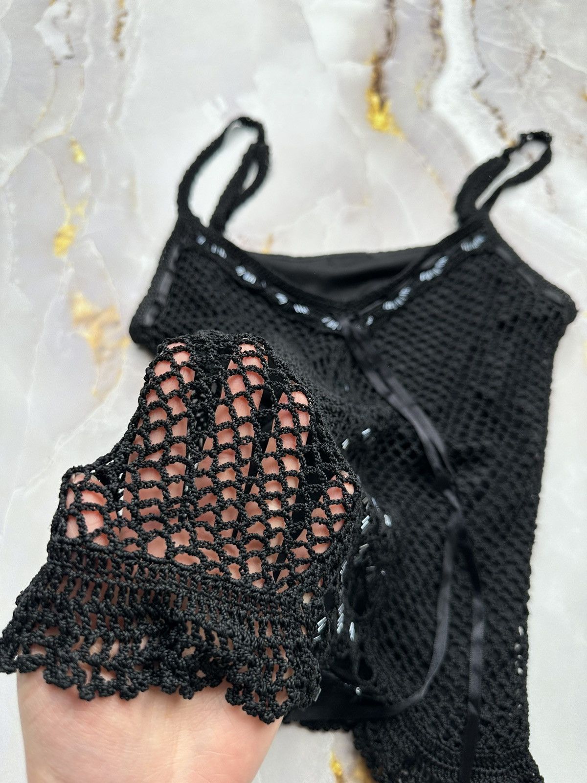 Japanese Brand Vintage Knit Tank Top Size XS / US 0-2 / IT 36-38 - 6 Thumbnail