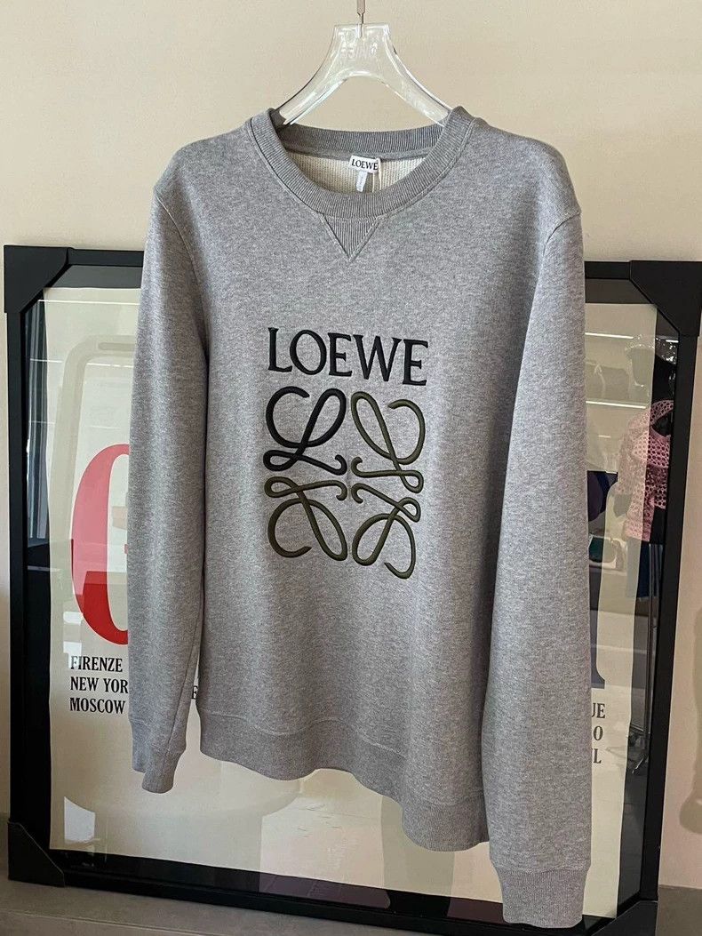 Loewe LOEWE Patchwork embroidered logo hoodie Size M / US 6-8 / IT 42-44 - 1 Thumbnail