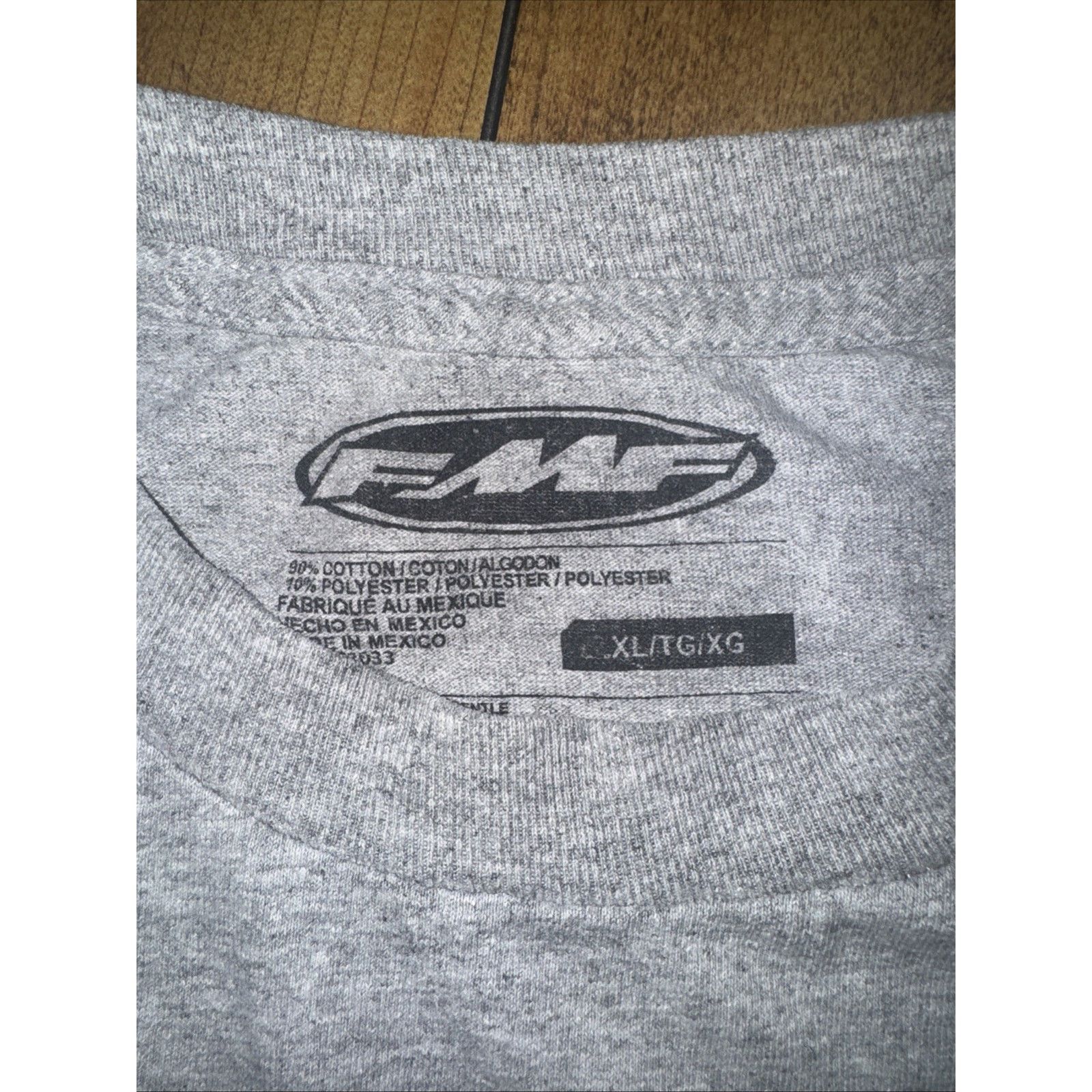 Vintage FMF Motocross Long Sleeve Graphic Shirt Grey XL Y2K Vintage Size US XL / EU 56 / 4 - 4 Thumbnail