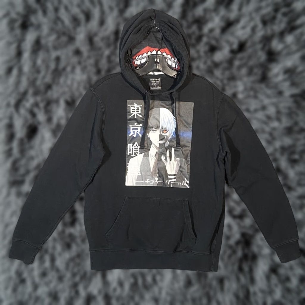 Vintage VINTAGE Tokyo Ghoul Ken Kaneki Black Hoodie +Facemask What’s 1000 Minus 7 Funimation Hoodie Unisex Adults S Black Logo Anime Men Women Size US S / EU 44-46 / 1 - 1 Thumbnail