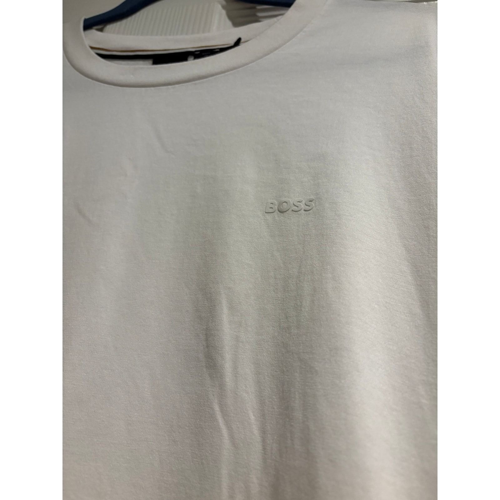 Hugo Boss BOSS Hugo Boss Mens Minimal Logo Tee (White) Size US XL / EU 56 / 4 - 5 Thumbnail
